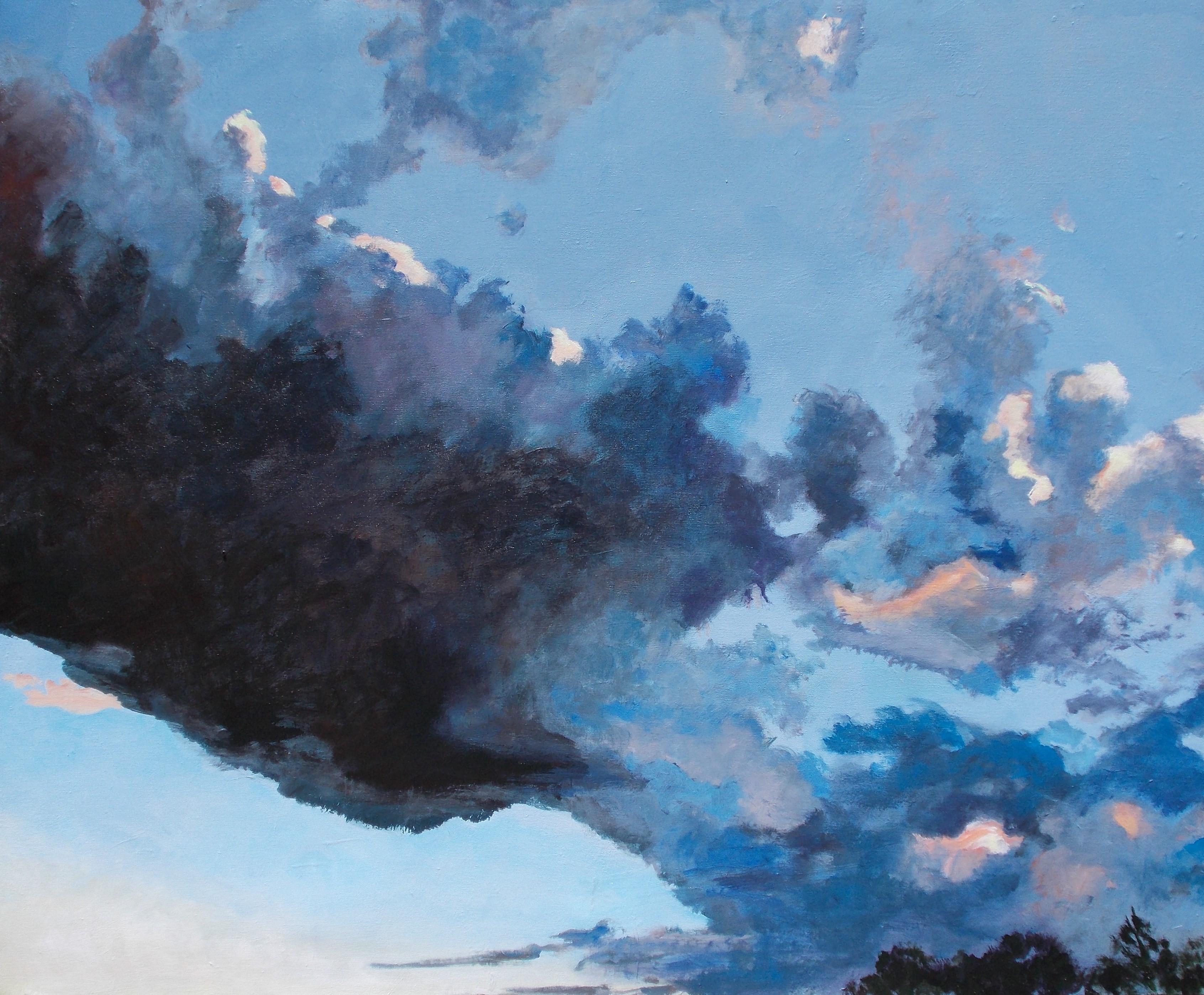 Benjamin Thomas Landscape Painting - Sky Battle