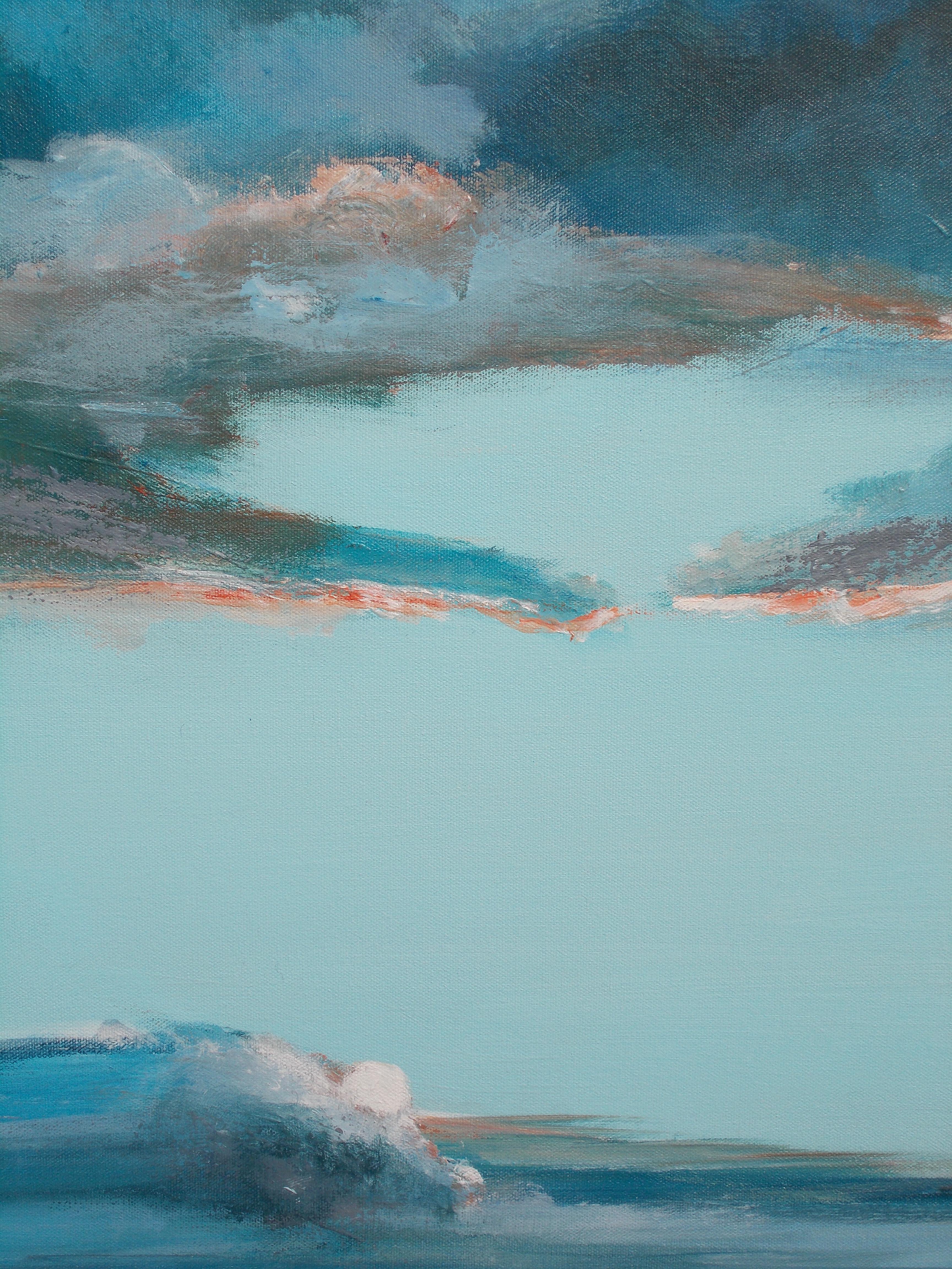 Tomorrow's Promise - Blue Landscape Painting by Benjamin Thomas