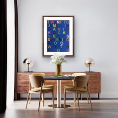 I Want to Jump in David Hockney's Swimming Pool with You, Word Art, Pop Art