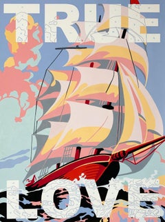 True Love, Pop Art, Sailing Art, Coastal Art, Seascape Art, Painting by Numbers 