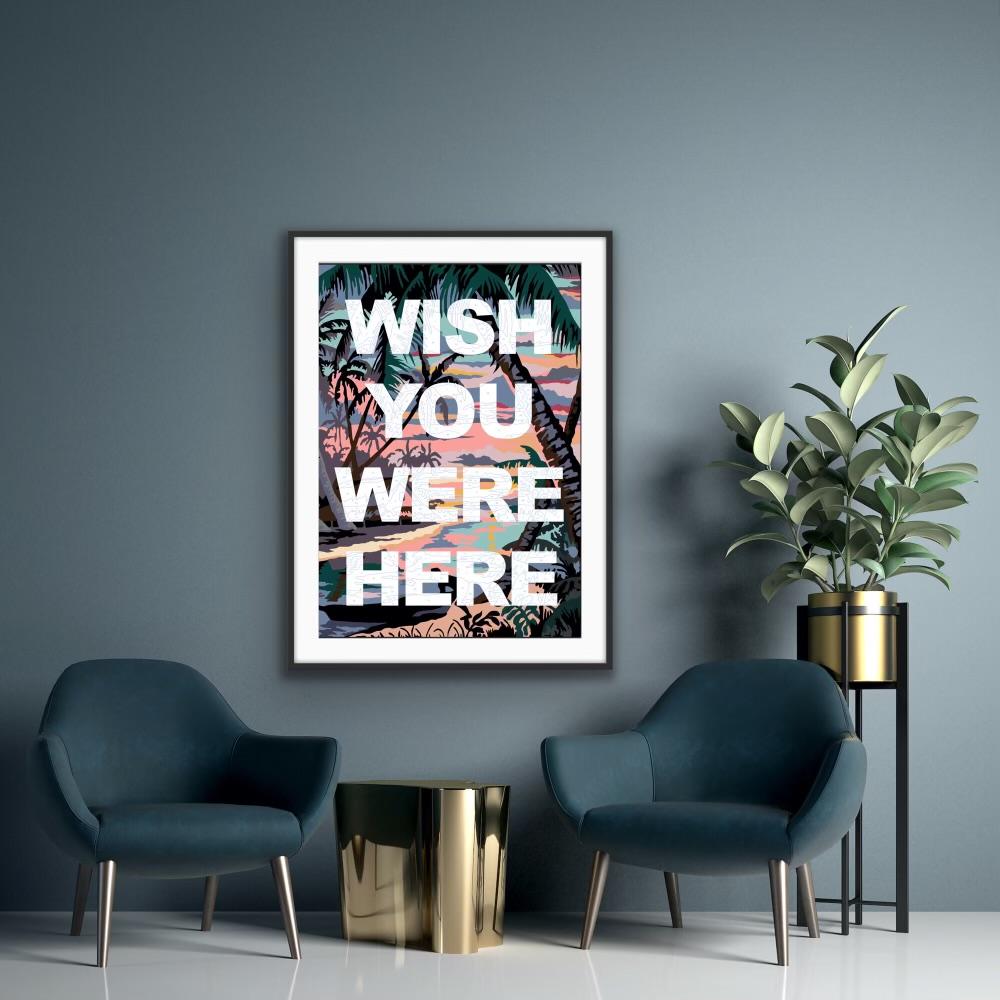 Wish You Were Here (Warten Sie hier?  (Zeitgenössisch), Print, von Benjamin Thomas Taylor