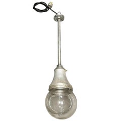 Benjamin Vapor-Tight Industrial Hanging Pendant Light w/ Globe, 2 Available