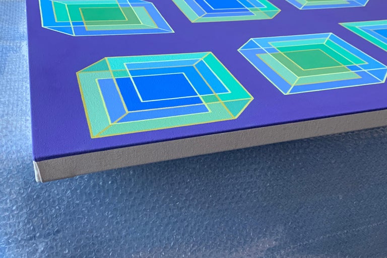 Benjamin Weaver - Inverse Cubes #9: geometric abstract Pop Art Op Art ...