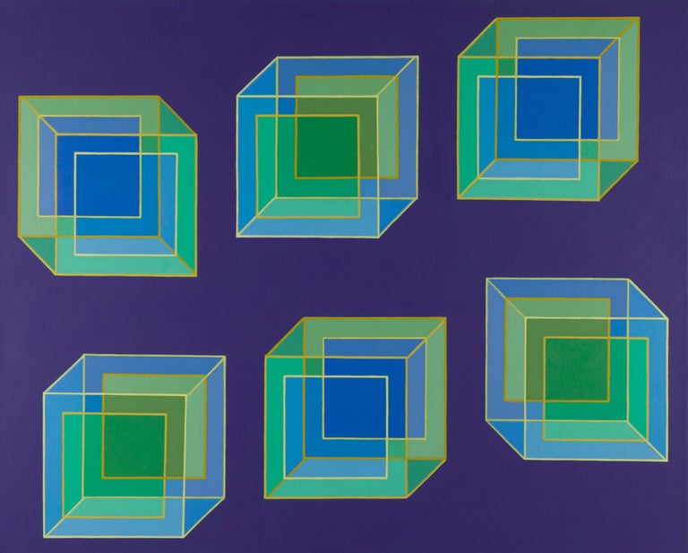 Benjamin Weaver - Inverse Cubes #9: geometric abstract Pop Art Op Art ...