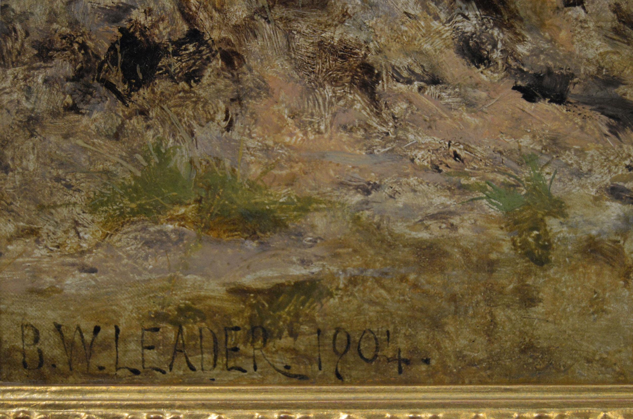 Peinture à l'huile d'un paysage de bateaux sur la rivière Severn en vente 3