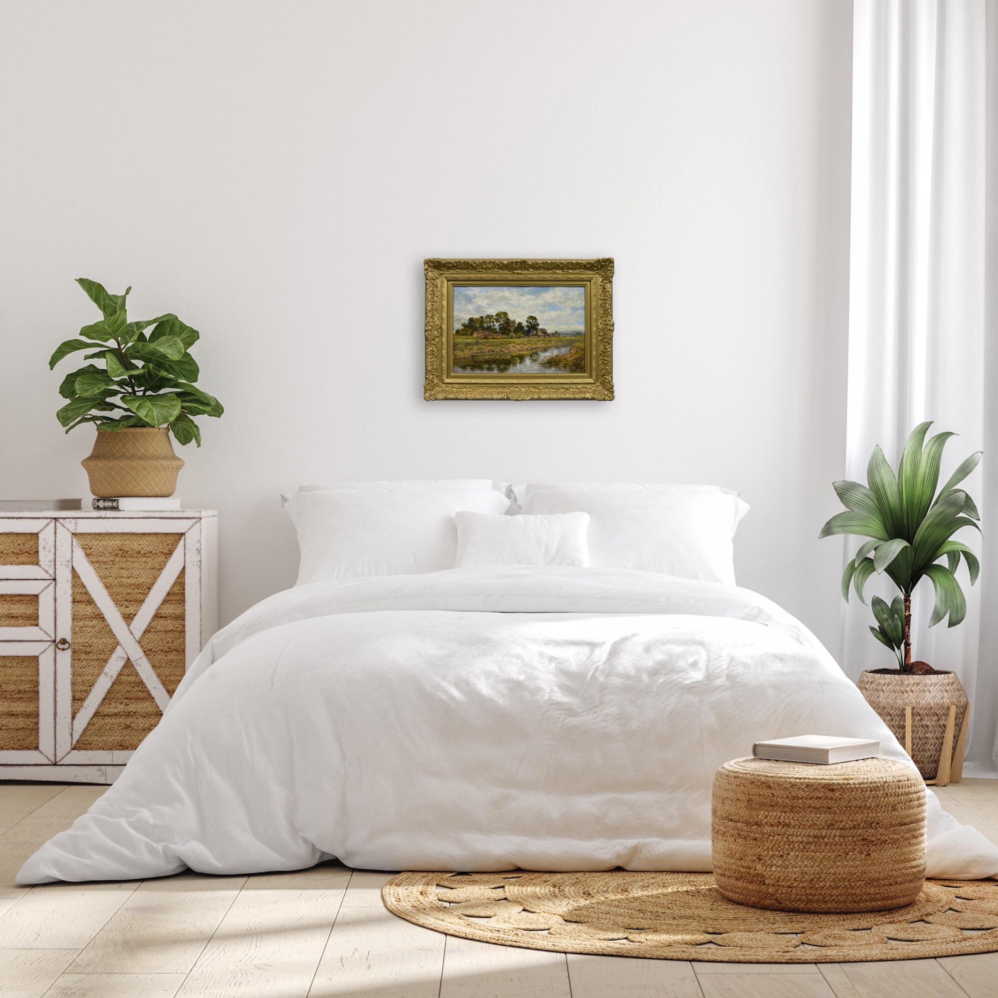 Ölgemälde einer Landschaft am Fluss Severn unterhalb von Worcester im Angebot 6