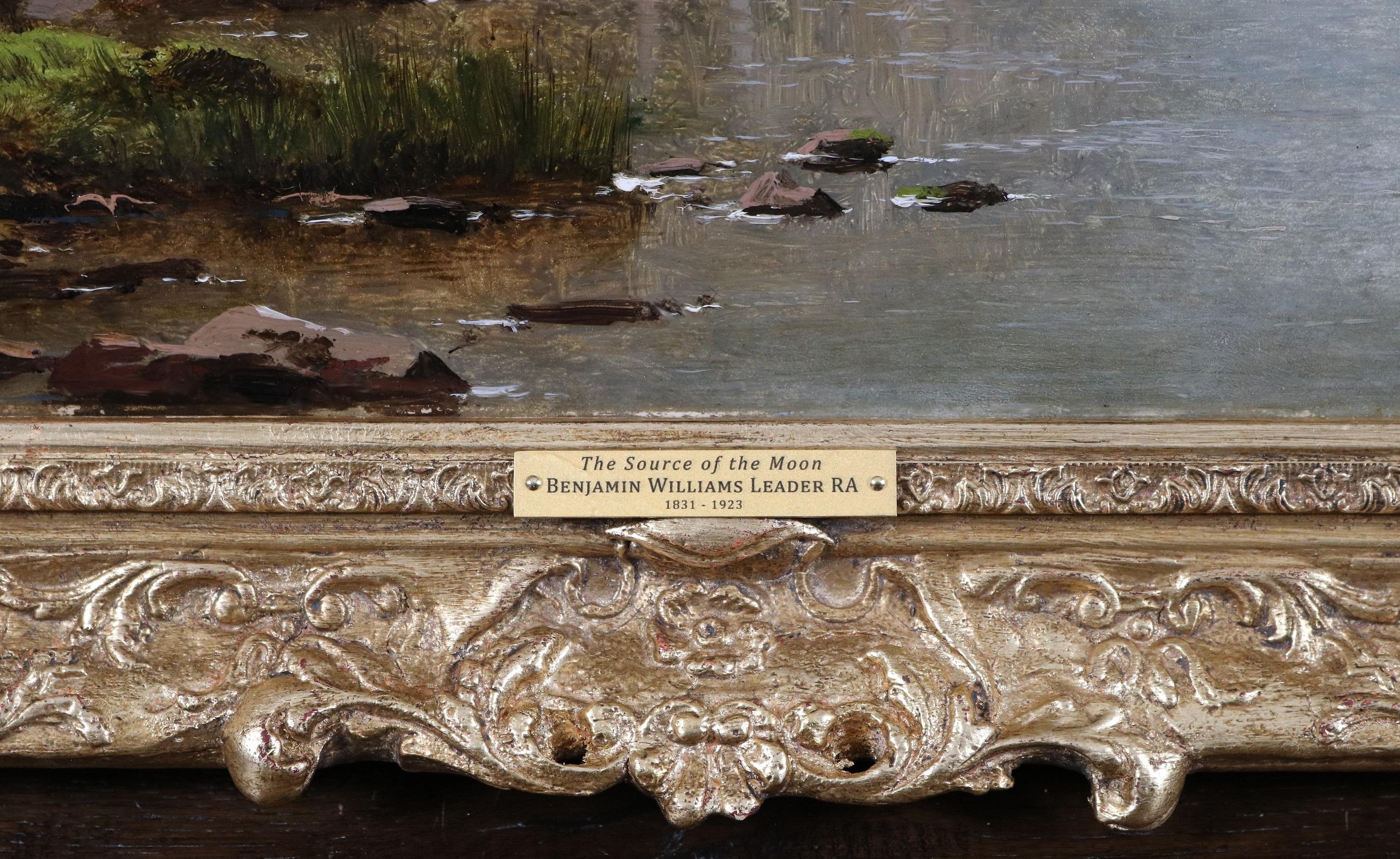 The Source of the Moon - 19th Century Scottish Highlands Landscape Oil Painting 7