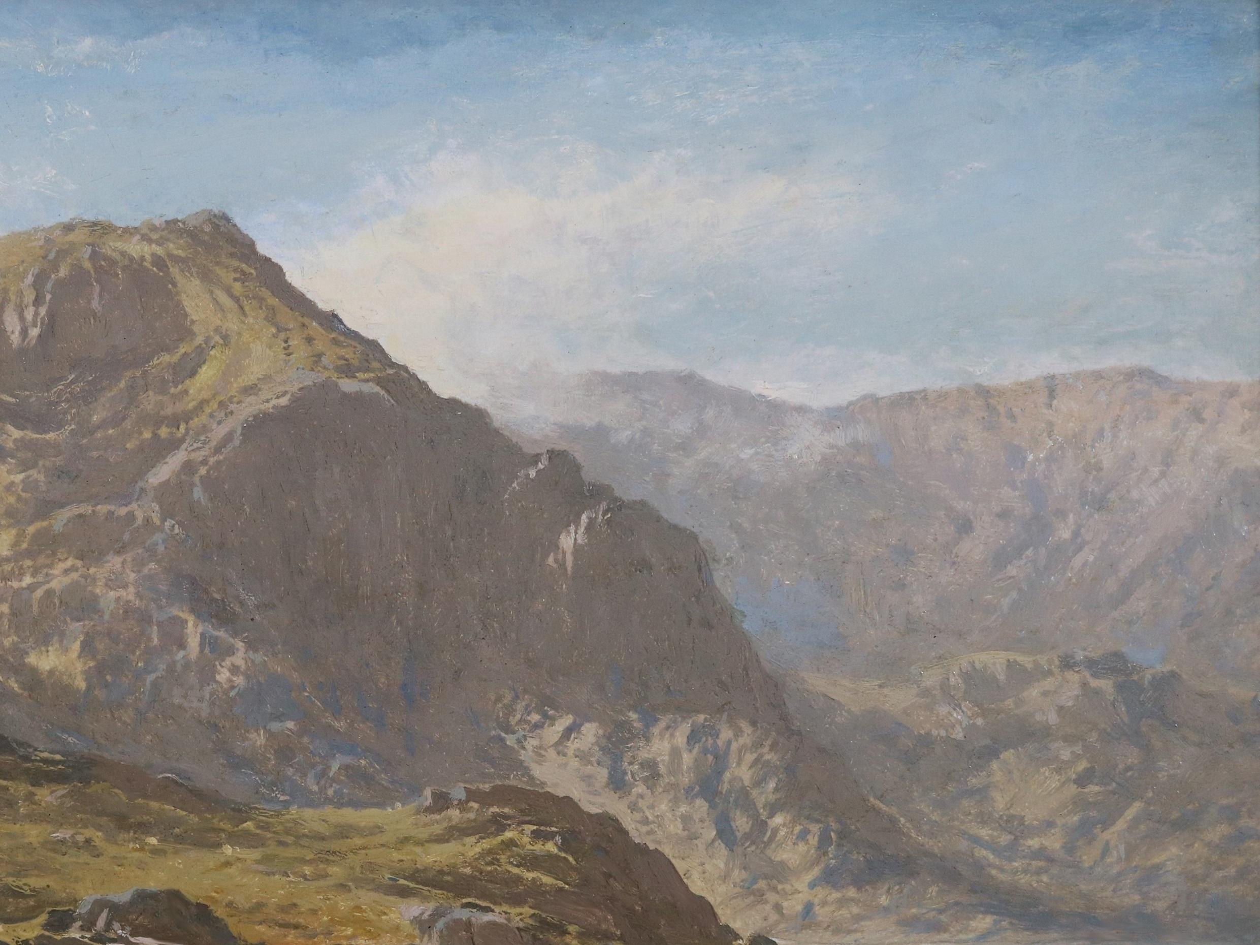 The Source of the Moon - 19th Century Scottish Highlands Landscape Oil Painting 5
