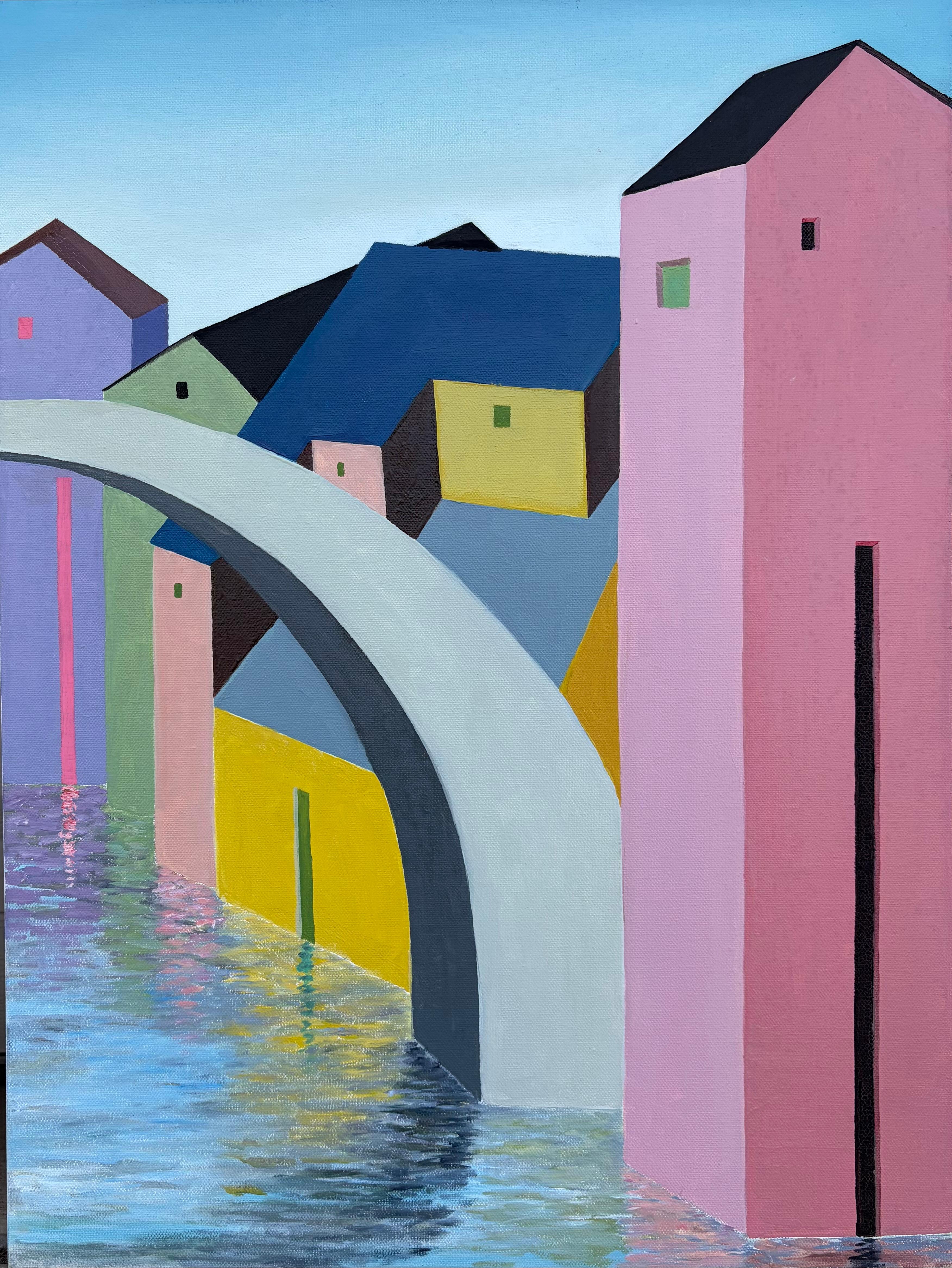 Townes d'acqua, Pittura a olio