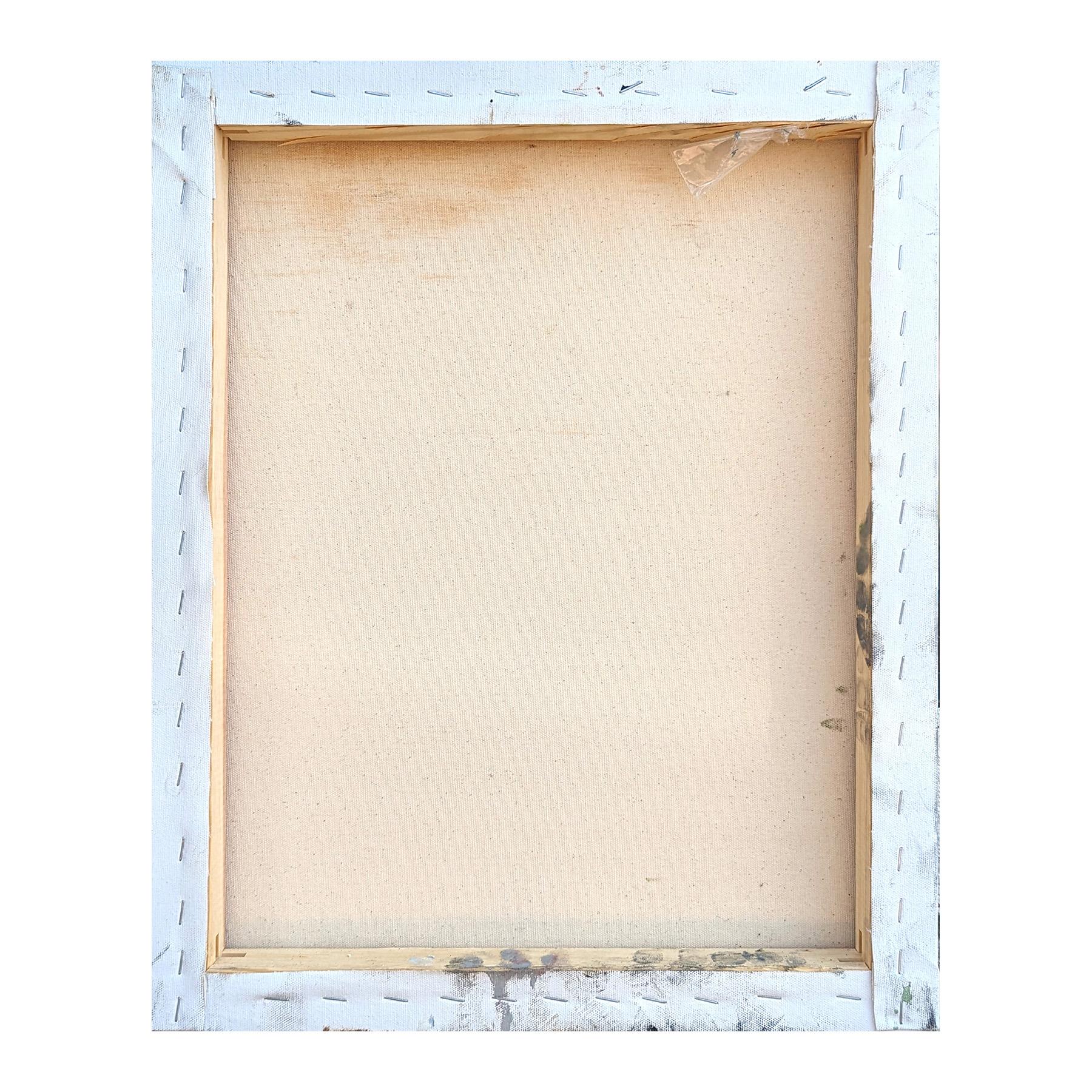 Pittura a olio contemporanea colorata a pastello astratta espressionista in vendita 2