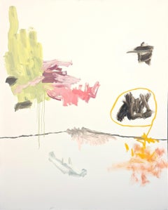 "Desert Mercy" Zeitgenössisches Pastell Abstraktes Expressionistisches Ölgemälde