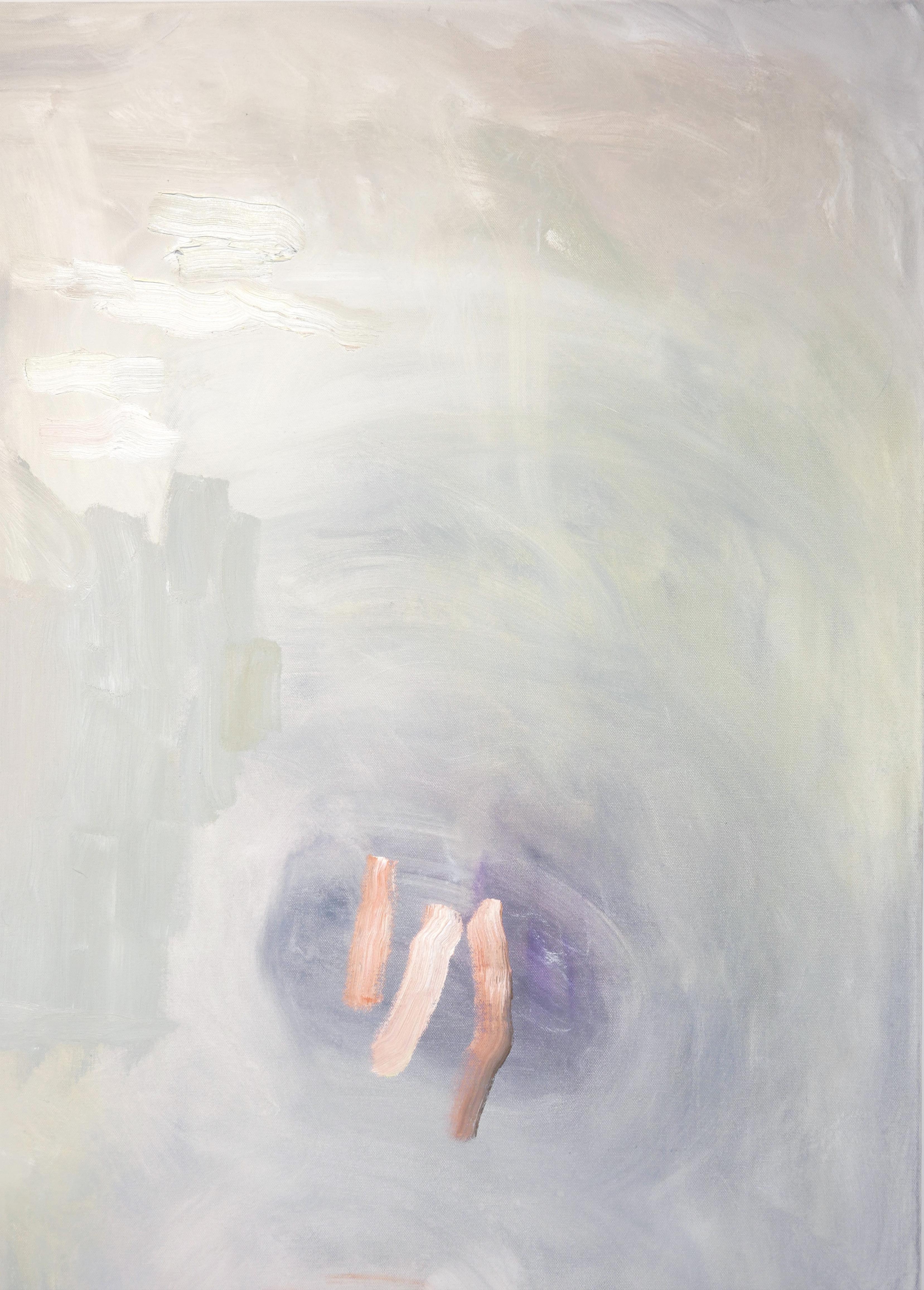 Quadro astratto contemporaneo a pastello colorato dell'artista locale di Houston Benji Stiles. Attualmente è presente nella mostra 