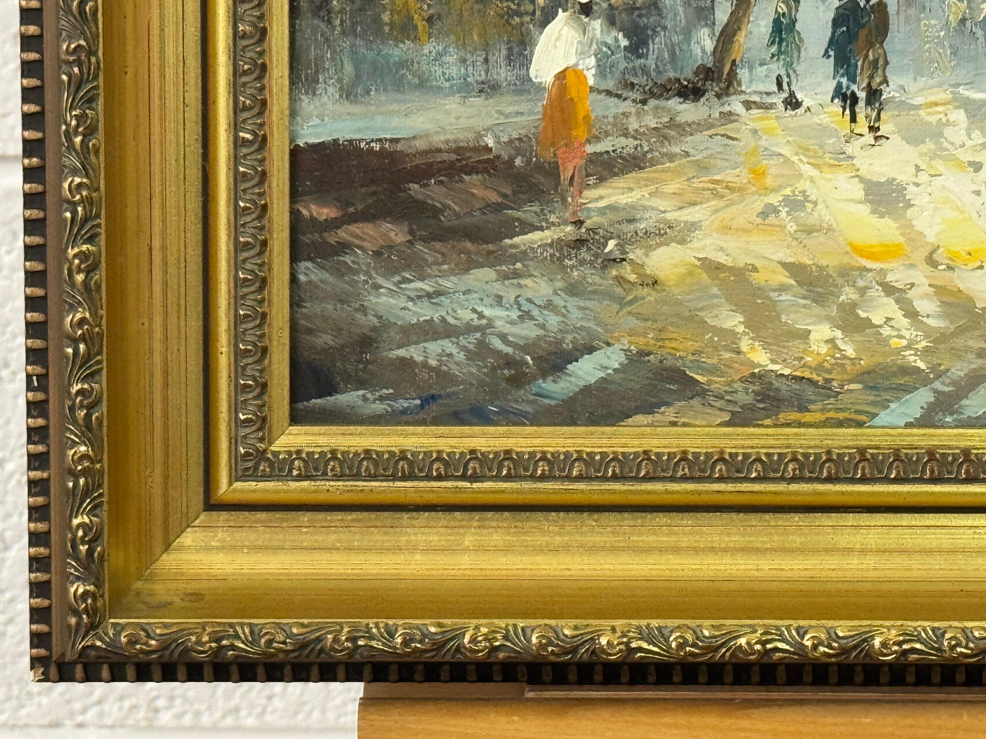 Pariser Straßenszene mit Figuren eines britischen Künstlers im Angebot 2