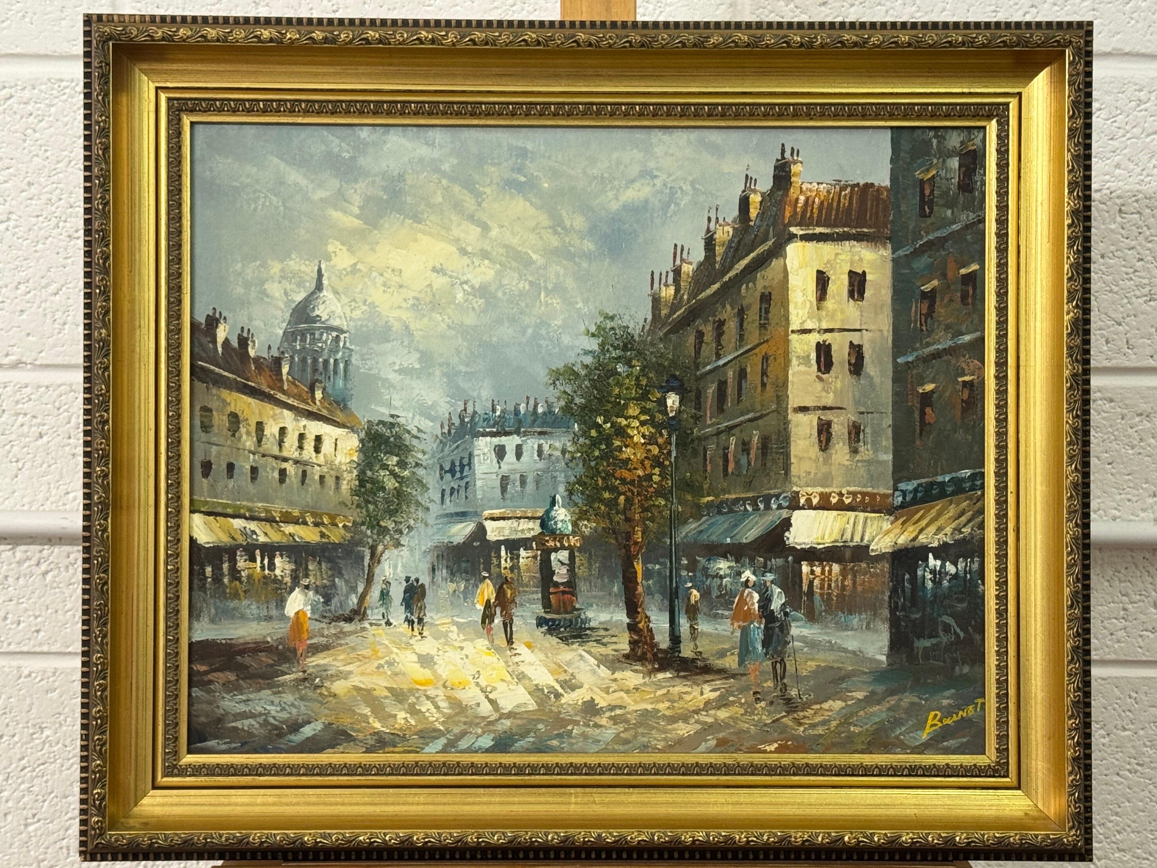 Pariser Straßenszene mit Figuren eines britischen Künstlers im Angebot 3