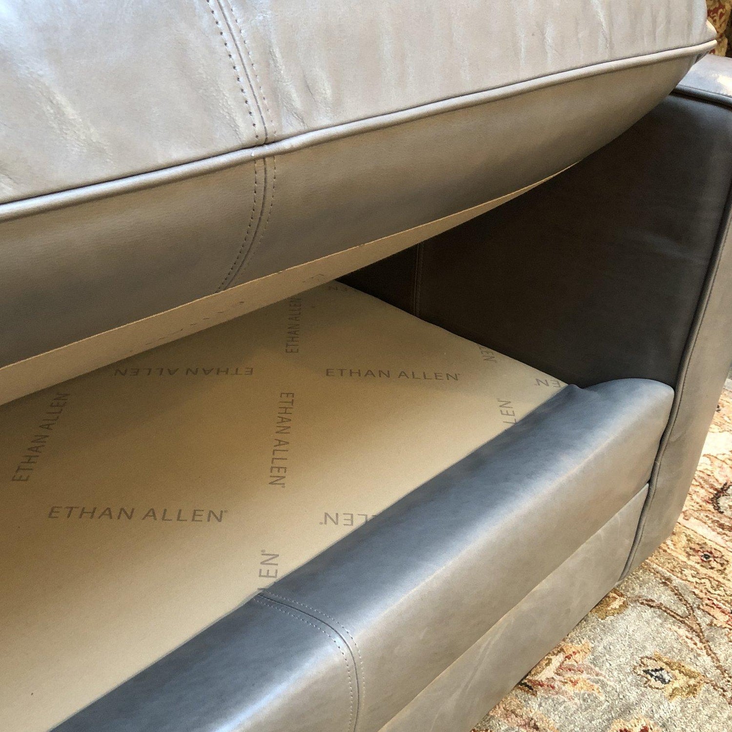 Bennett Leather Sofa From Ethan Allen For Sale At 1stdibs