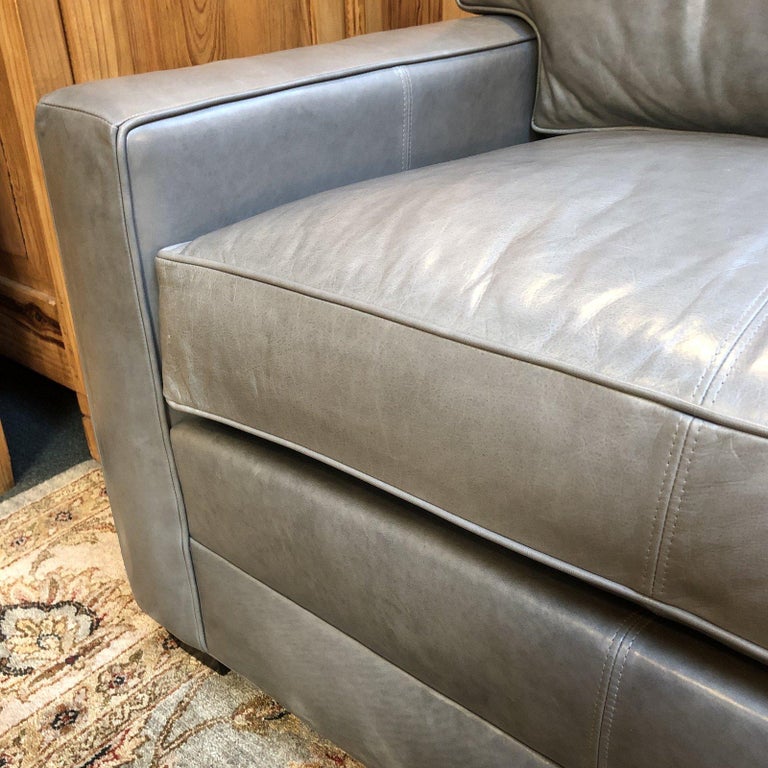 Bennett Leather Sofa From Ethan Allen For Sale At 1stdibs