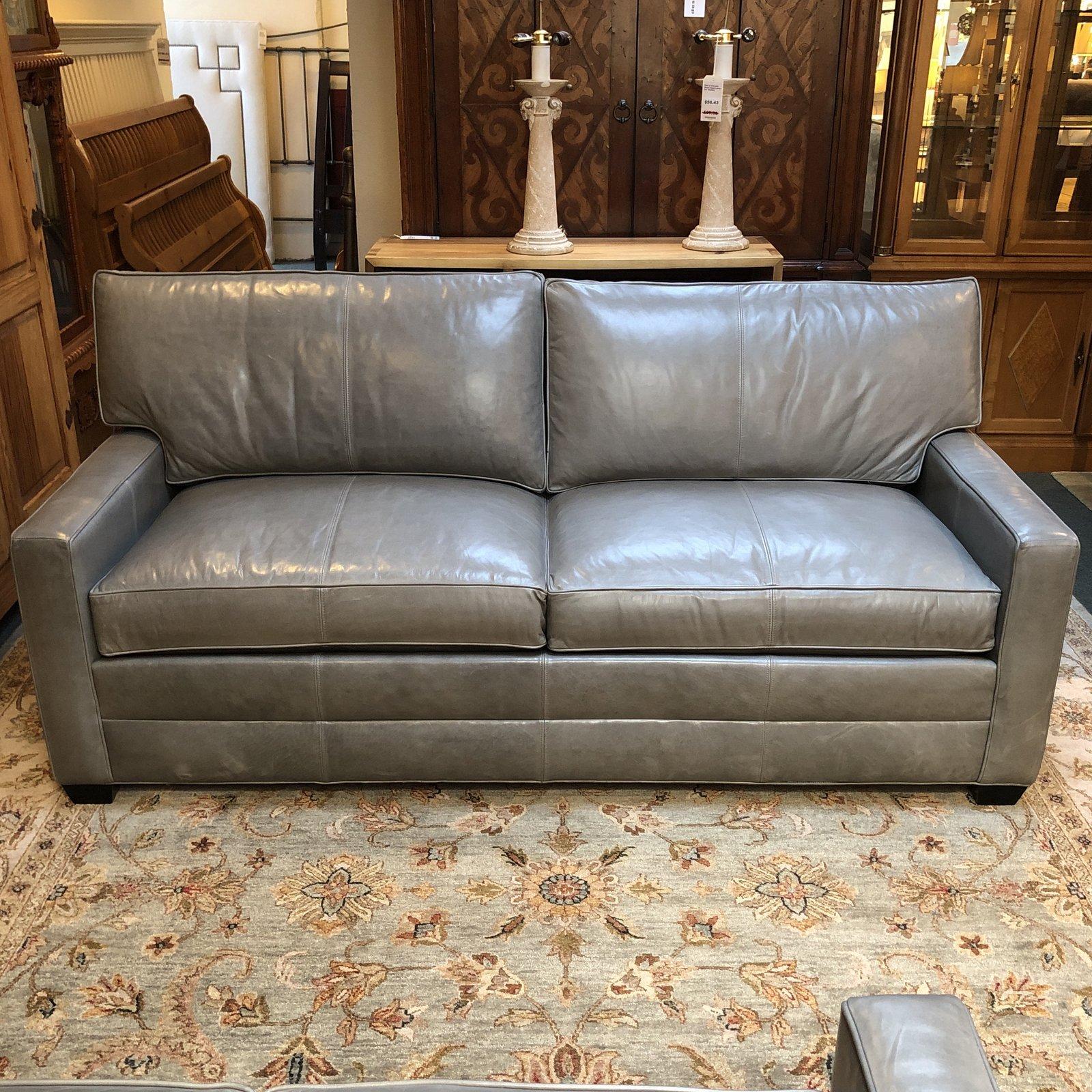 ethan allen curved sofa