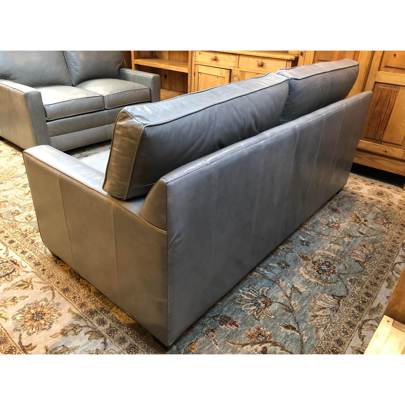 American Bennett Leather Sofa from Ethan Allen For Sale