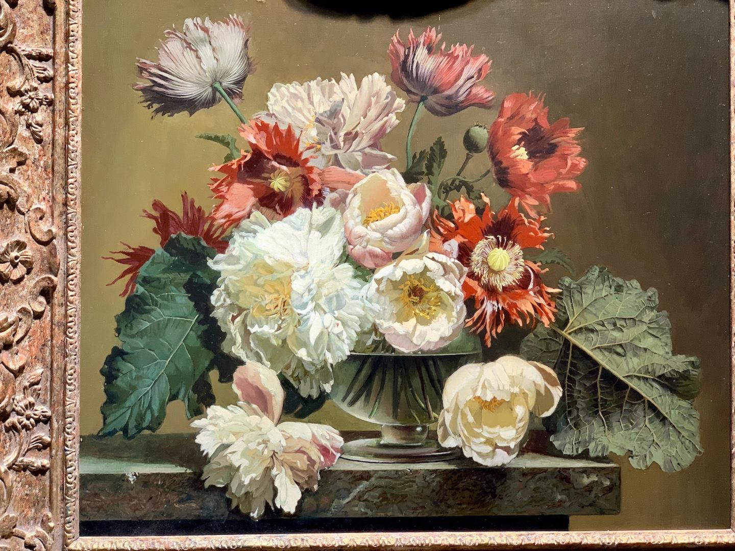 Bennett Oates, 

Feine Qualität Englisch Ende des 20. Jahrhunderts Stillleben von wilden Blumen in einer Vase.

Oates war ein englischer Maler von Blumenmotiven in der letzten Hälfte des 20. Jahrhunderts. 

Bennett Oates wurde 1928 in London