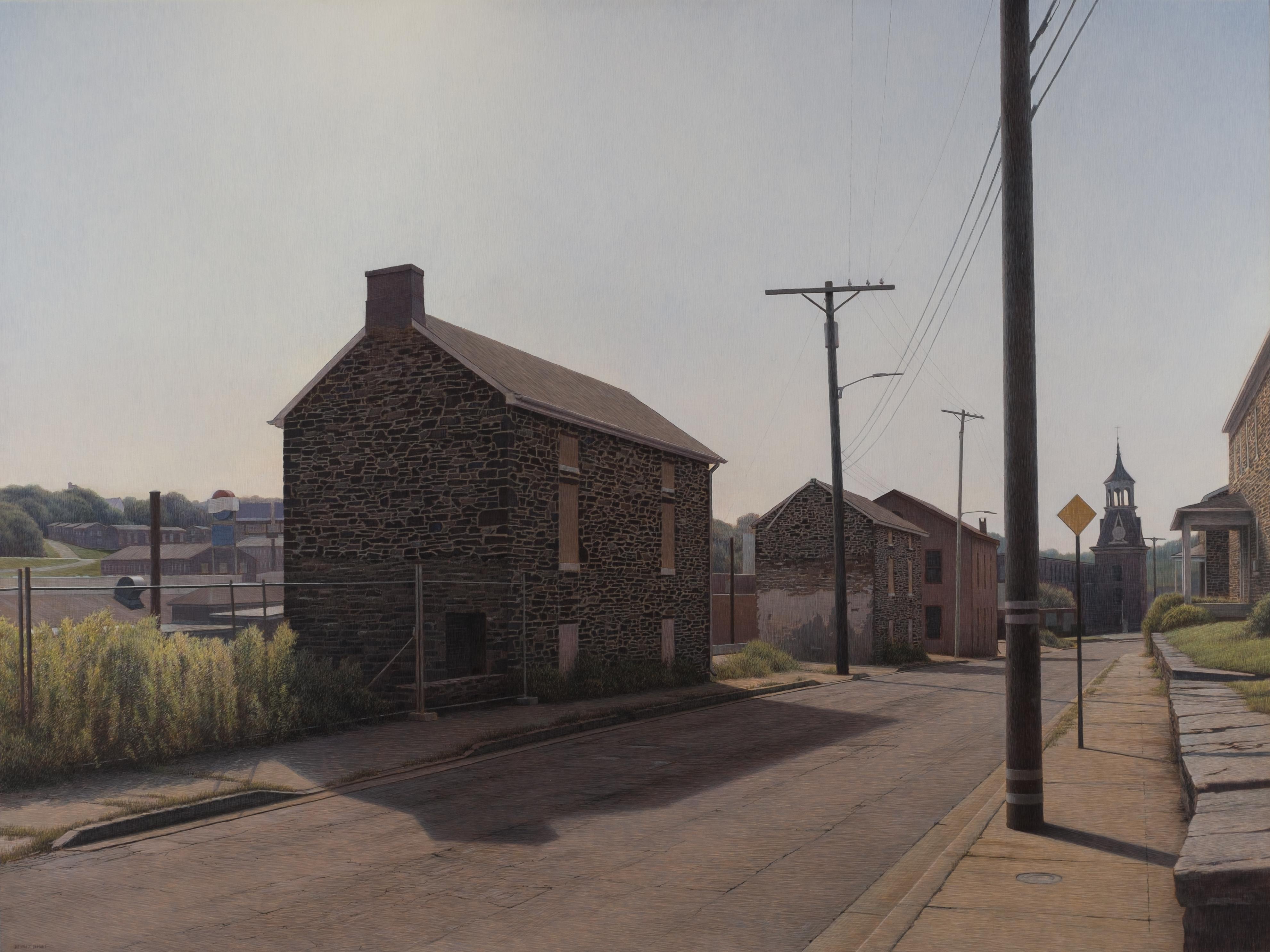 Bennett Vadnais Landscape Painting - Mill Houses