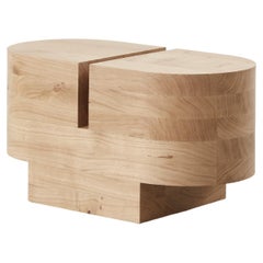 Benni Allan 'Low Bench For Two' in oak by EBBA, UK, 2022