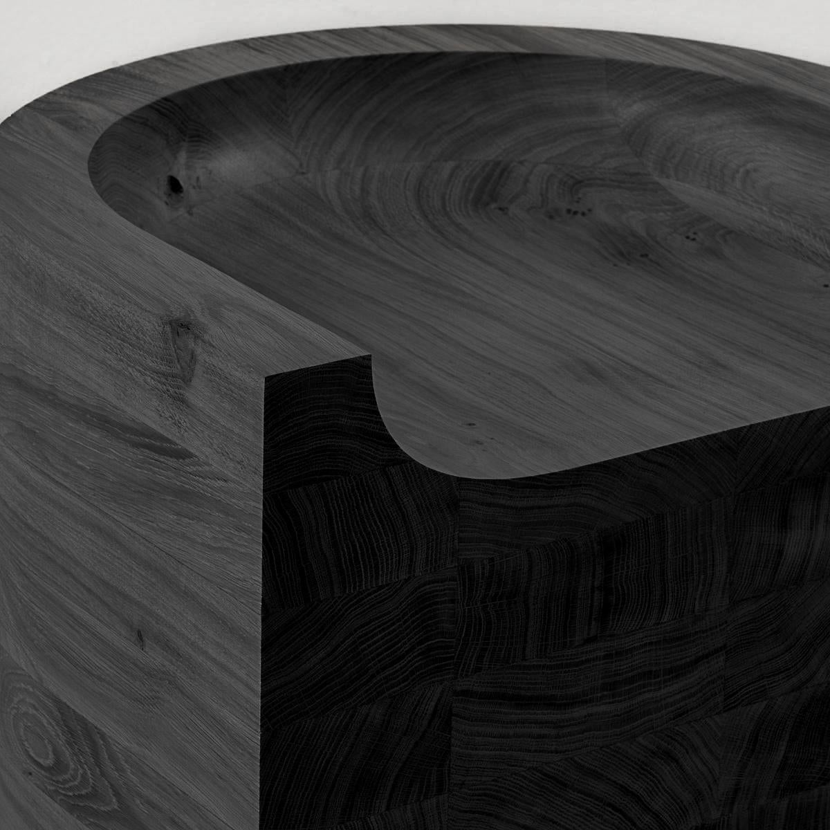 Benni Allan 'Low Chair' in blackened oak by EBBA, UK, 2023 For Sale 5