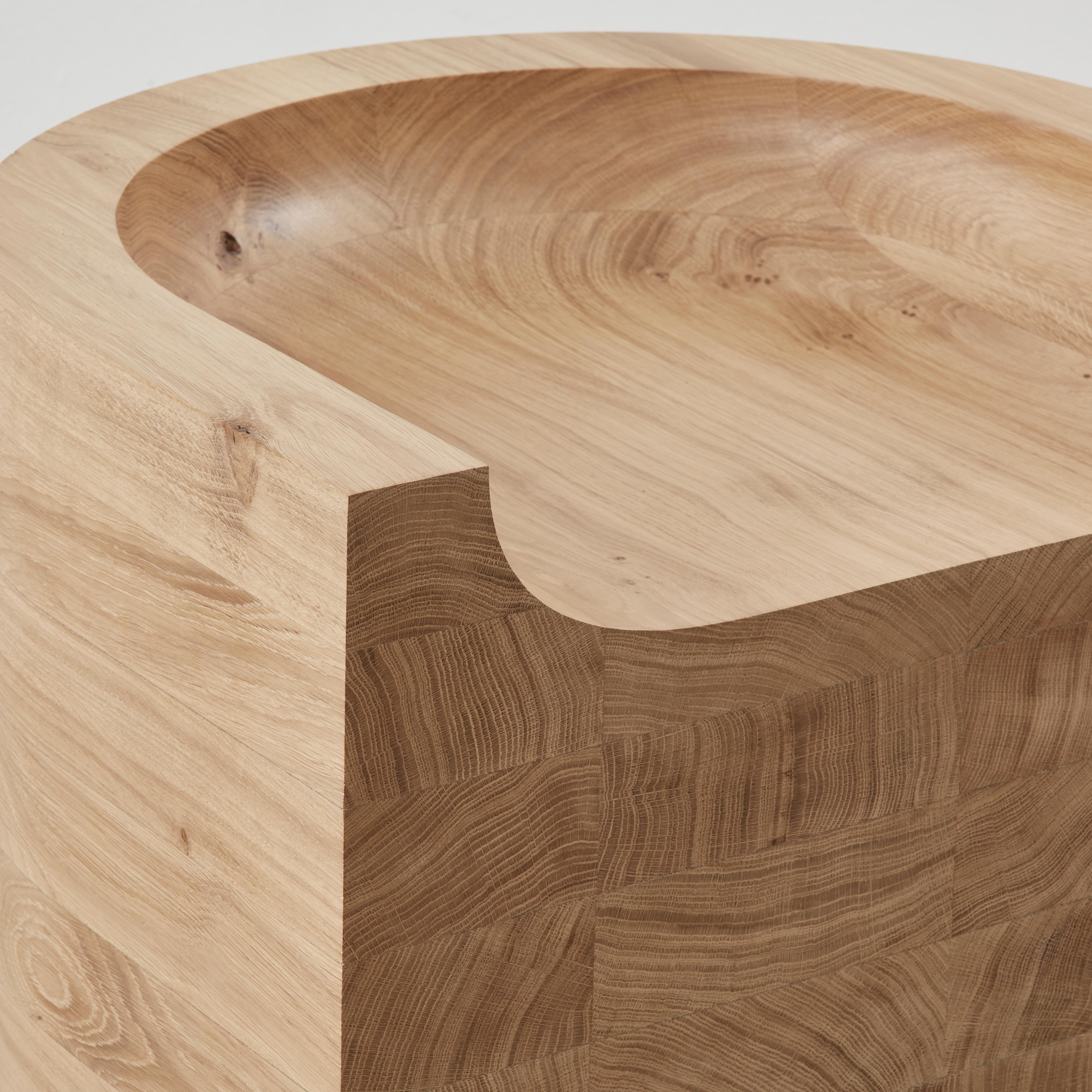 Benni Allan 'Low Chair' in oak by EBBA, UK, 2022 For Sale 7