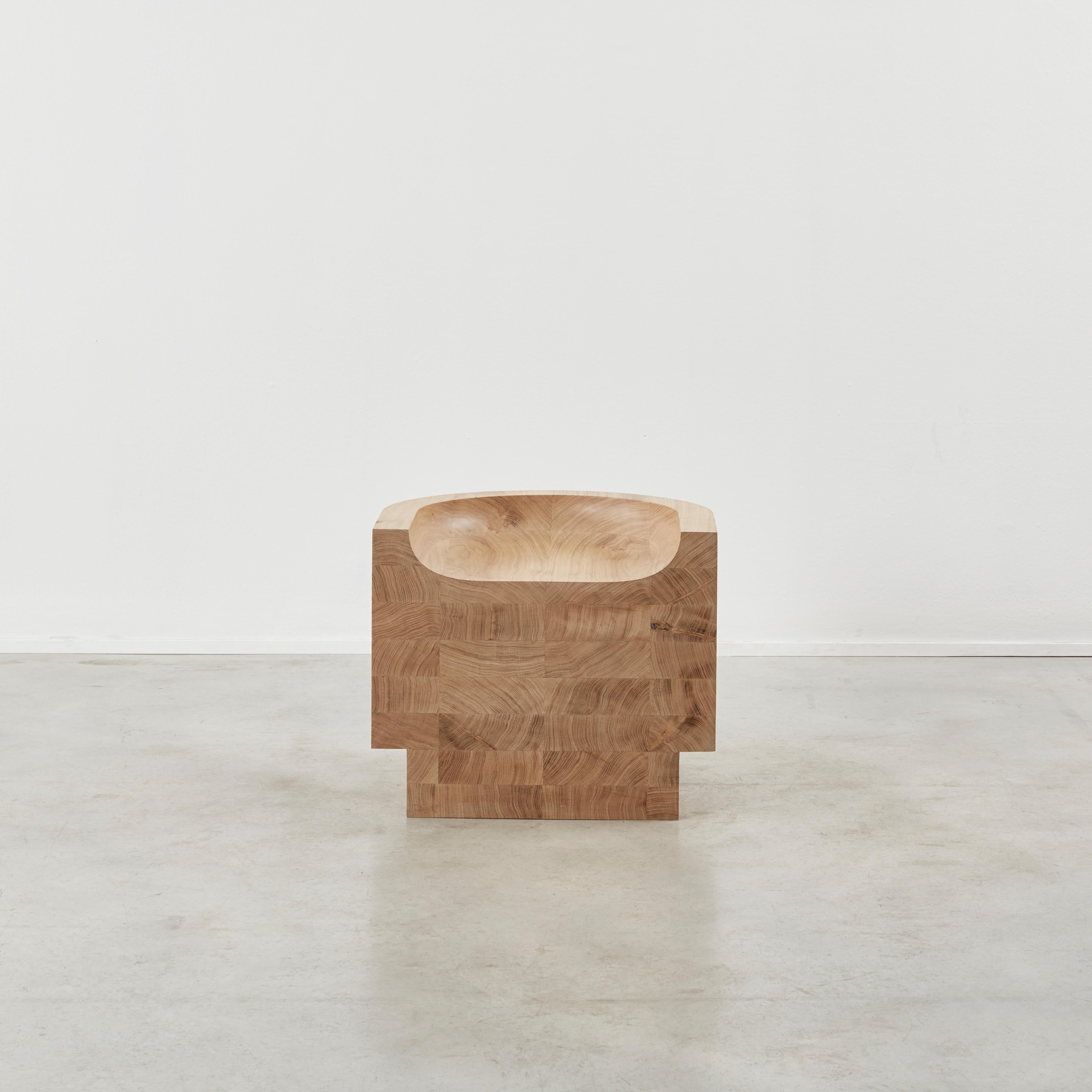 Benni Allan 'Low Chair' in oak by EBBA, UK, 2022 For Sale 1