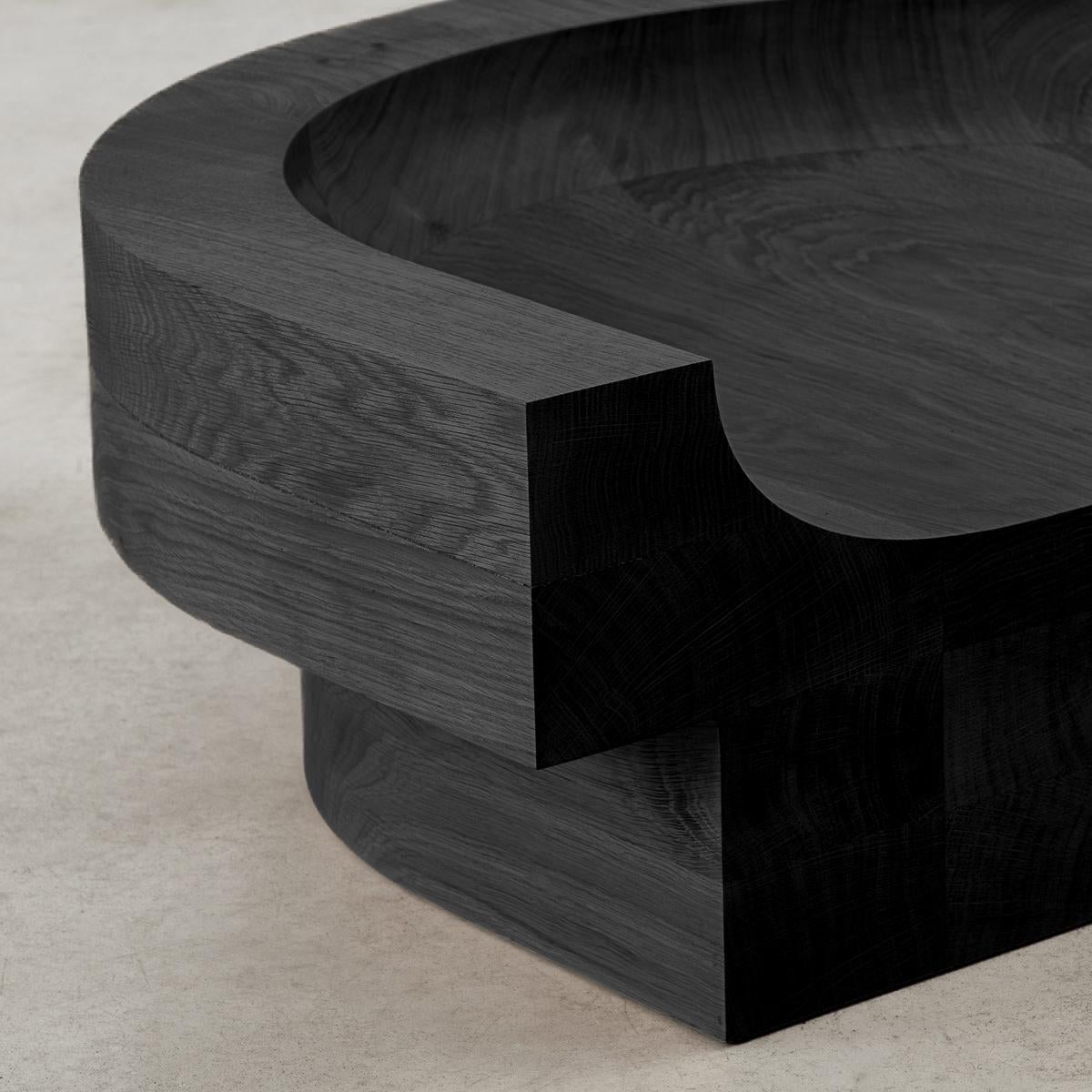 Benni Allan 'Low Seat' in blackened oak by EBBA, UK, 2023 For Sale 1