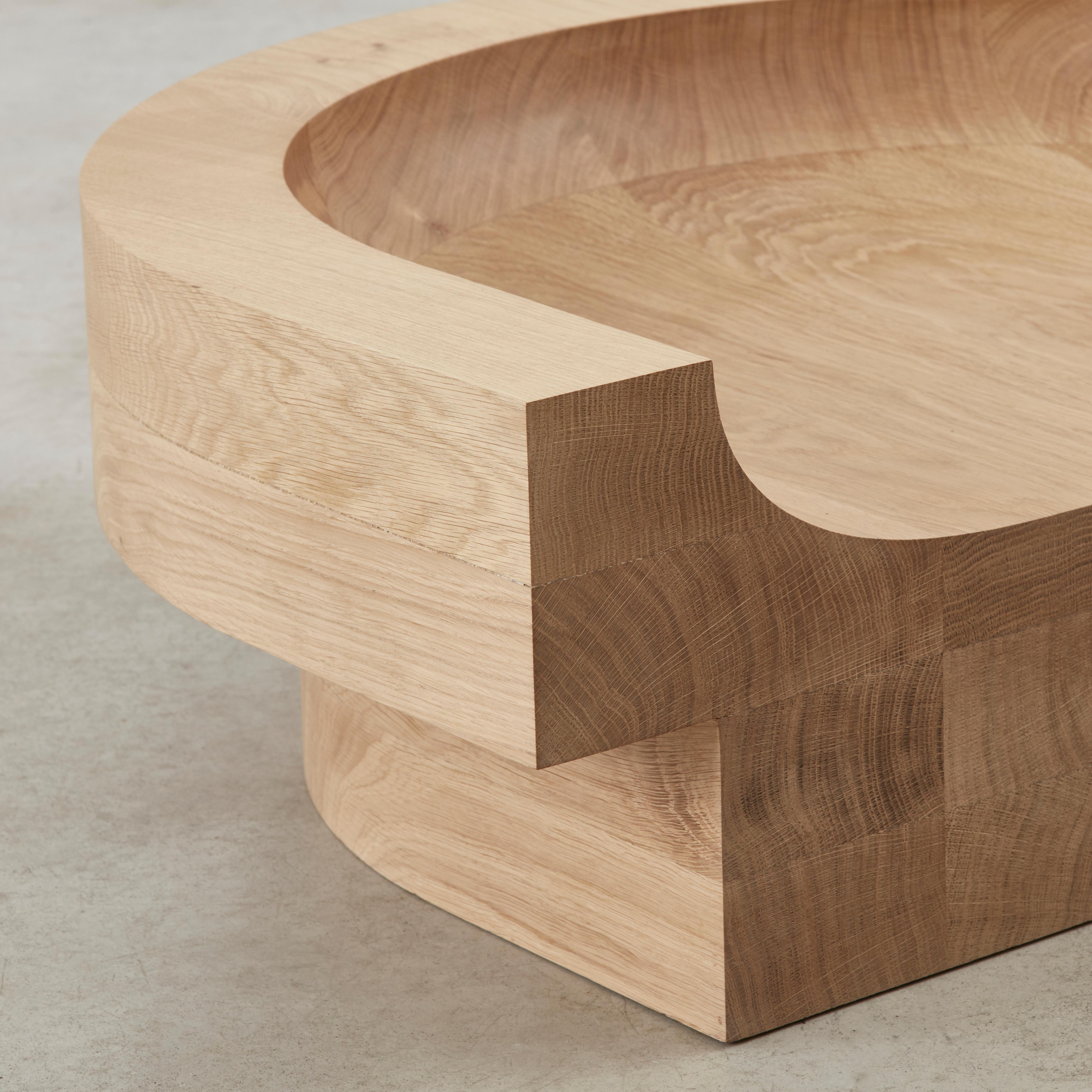 Benni Allan 'Low Seat' in oak by EBBA, UK, 2022 For Sale 1