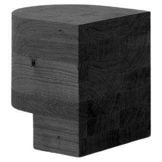 Benni Allan 'Low Stool' in blackened oak by EBBA, UK, 2023 For Sale