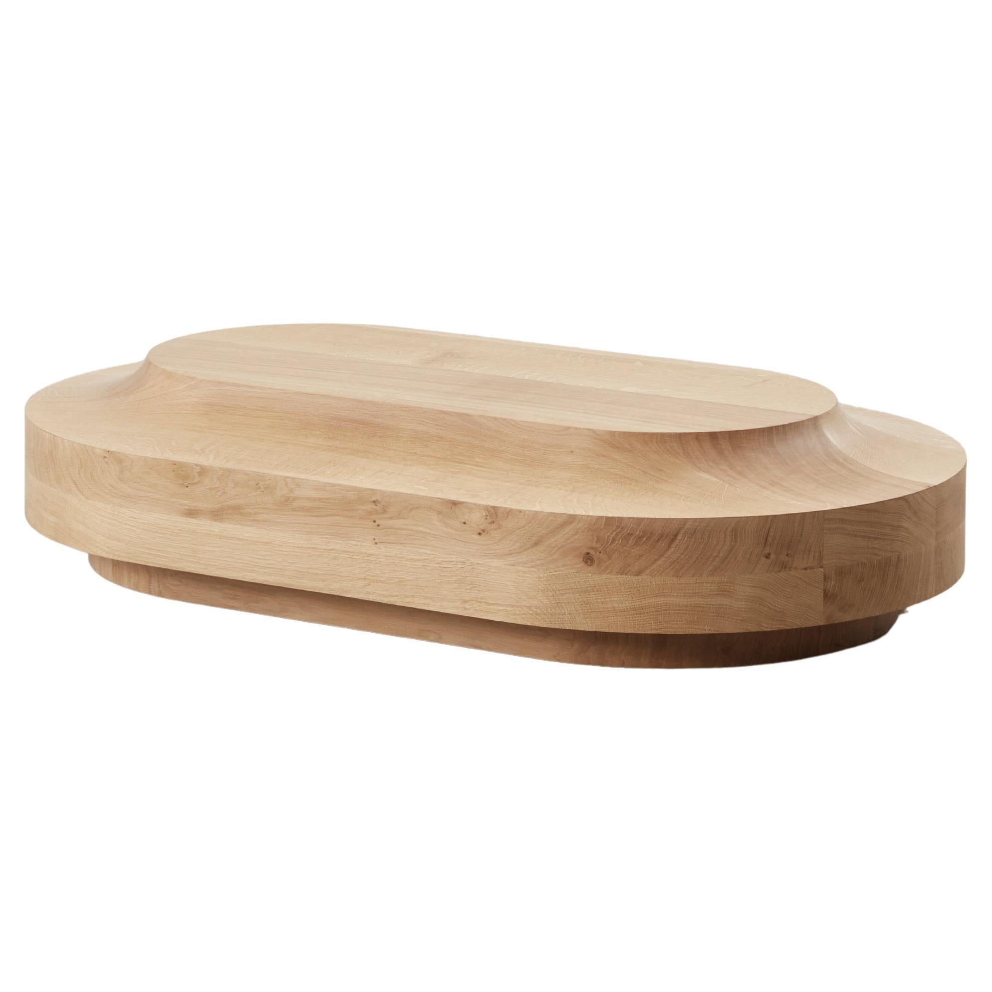 Benni Allan 'Low Table One' in oak by EBBA, UK, 2022