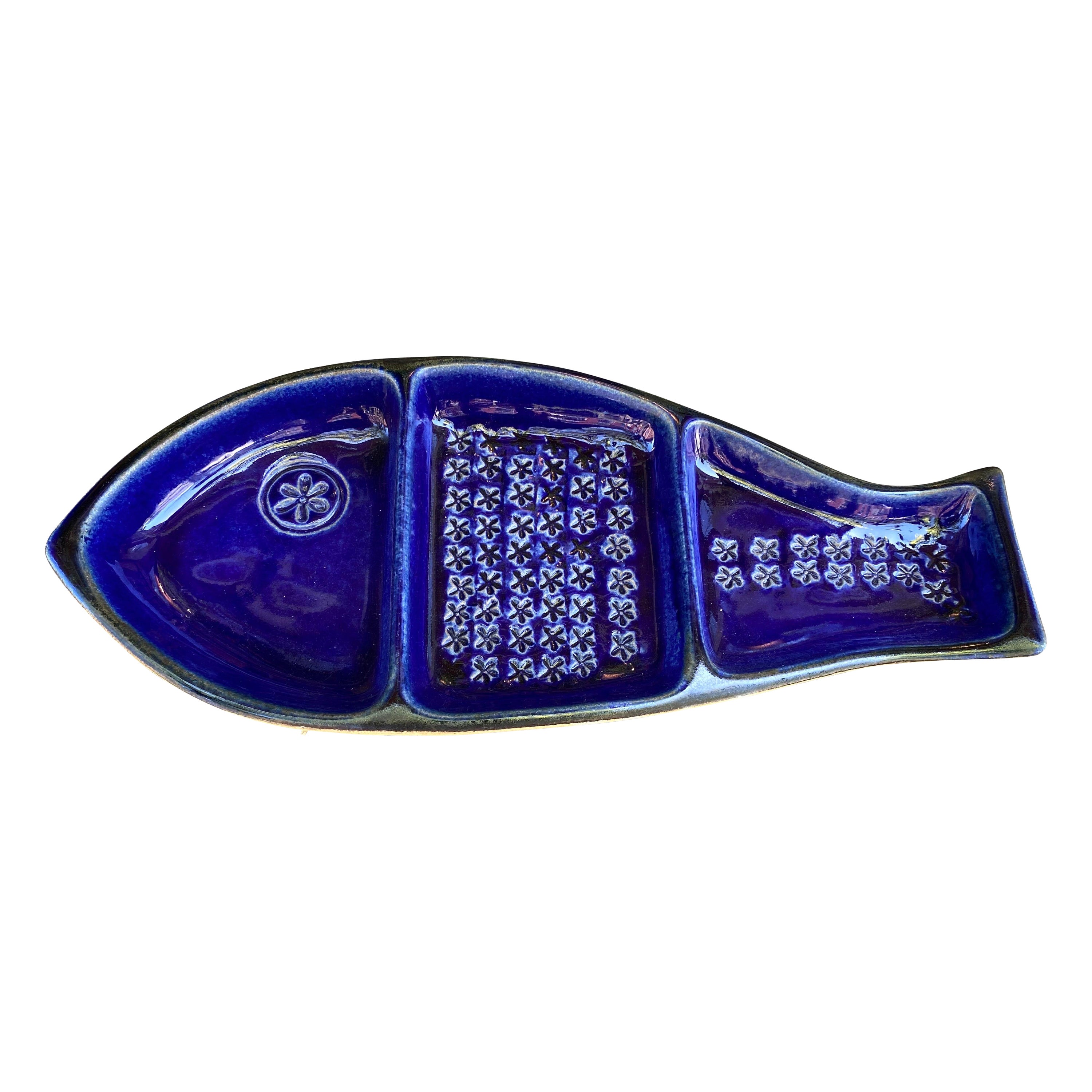 Fischschale aus Keramik von Bennington, Modell 1807