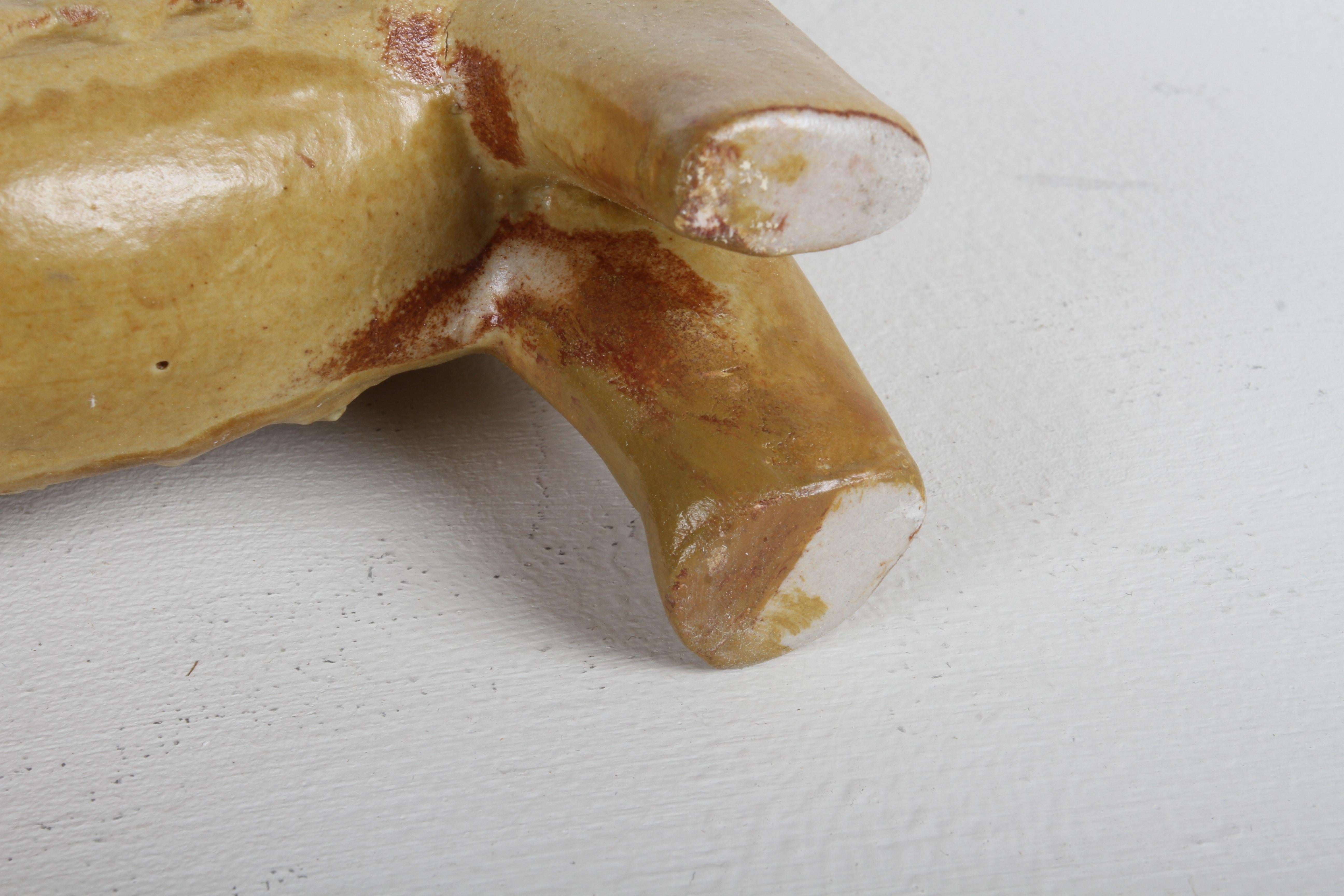 Bennington Pottery Sheep Ram Figure Sculpture Bank by David Gil & Yūsuke Aida in vendita 11