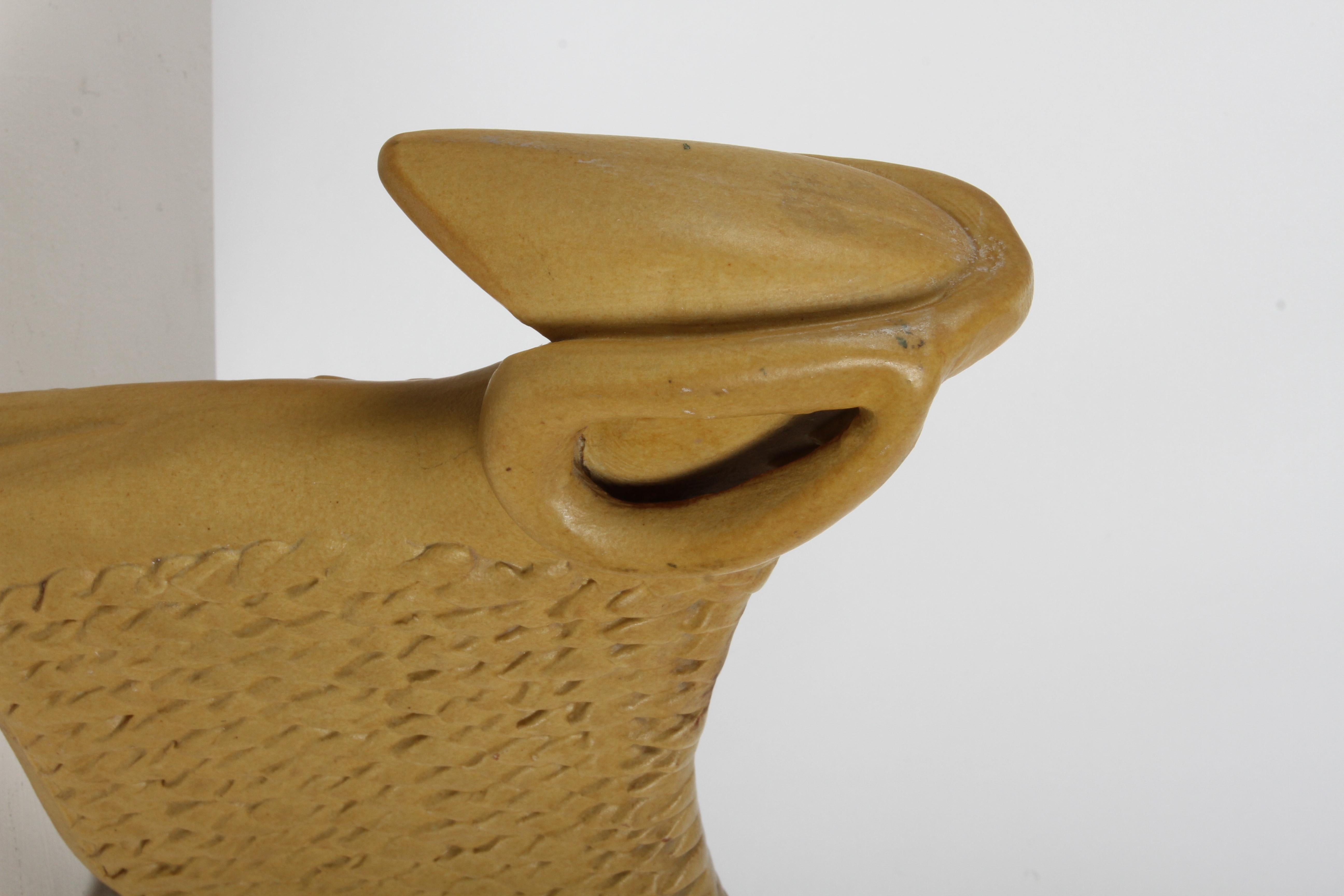 Argilla Bennington Pottery Sheep Ram Figure Sculpture Bank by David Gil & Yūsuke Aida in vendita