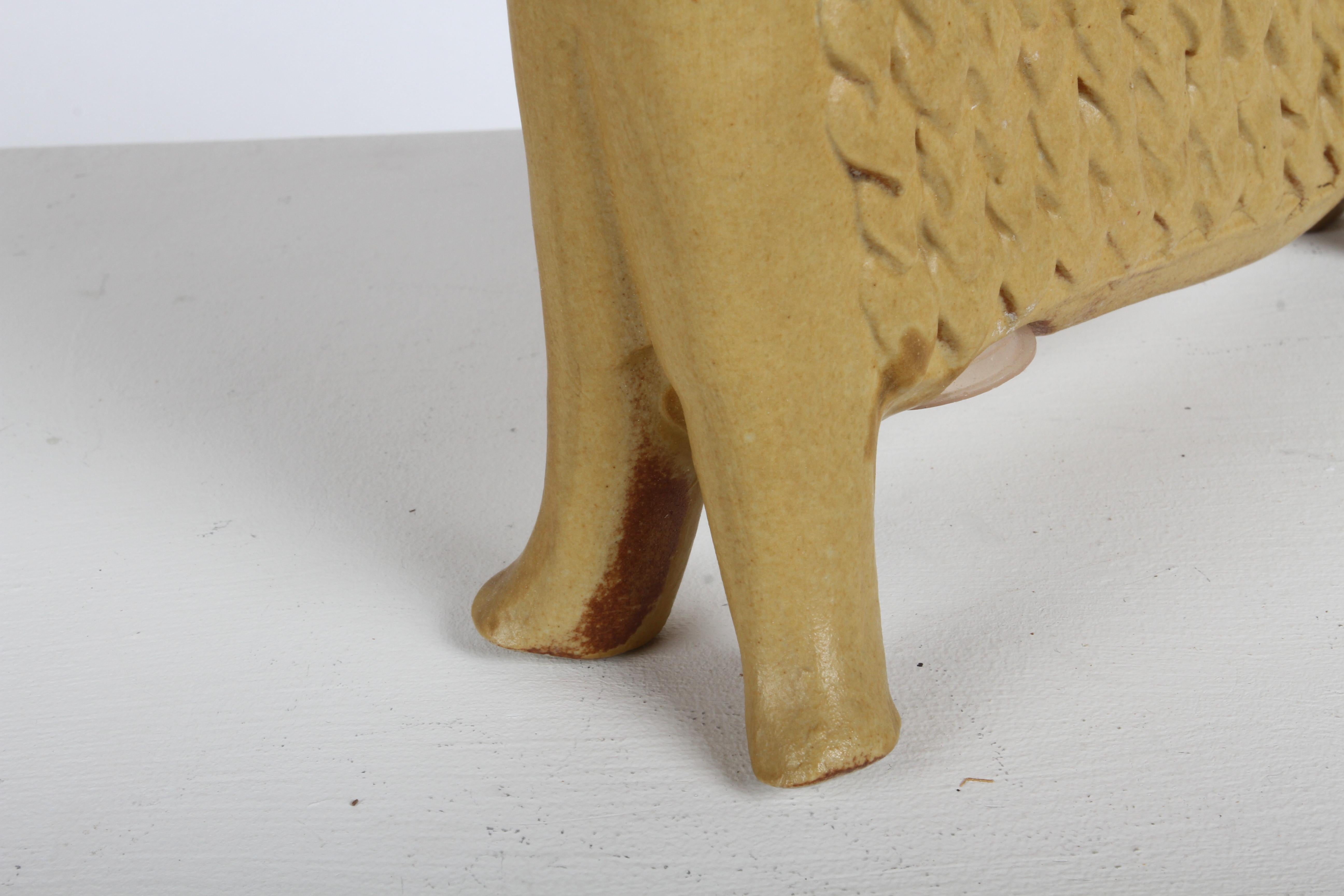 Bennington Pottery Sheep Ram Figure Sculpture Bank by David Gil & Yūsuke Aida in vendita 1