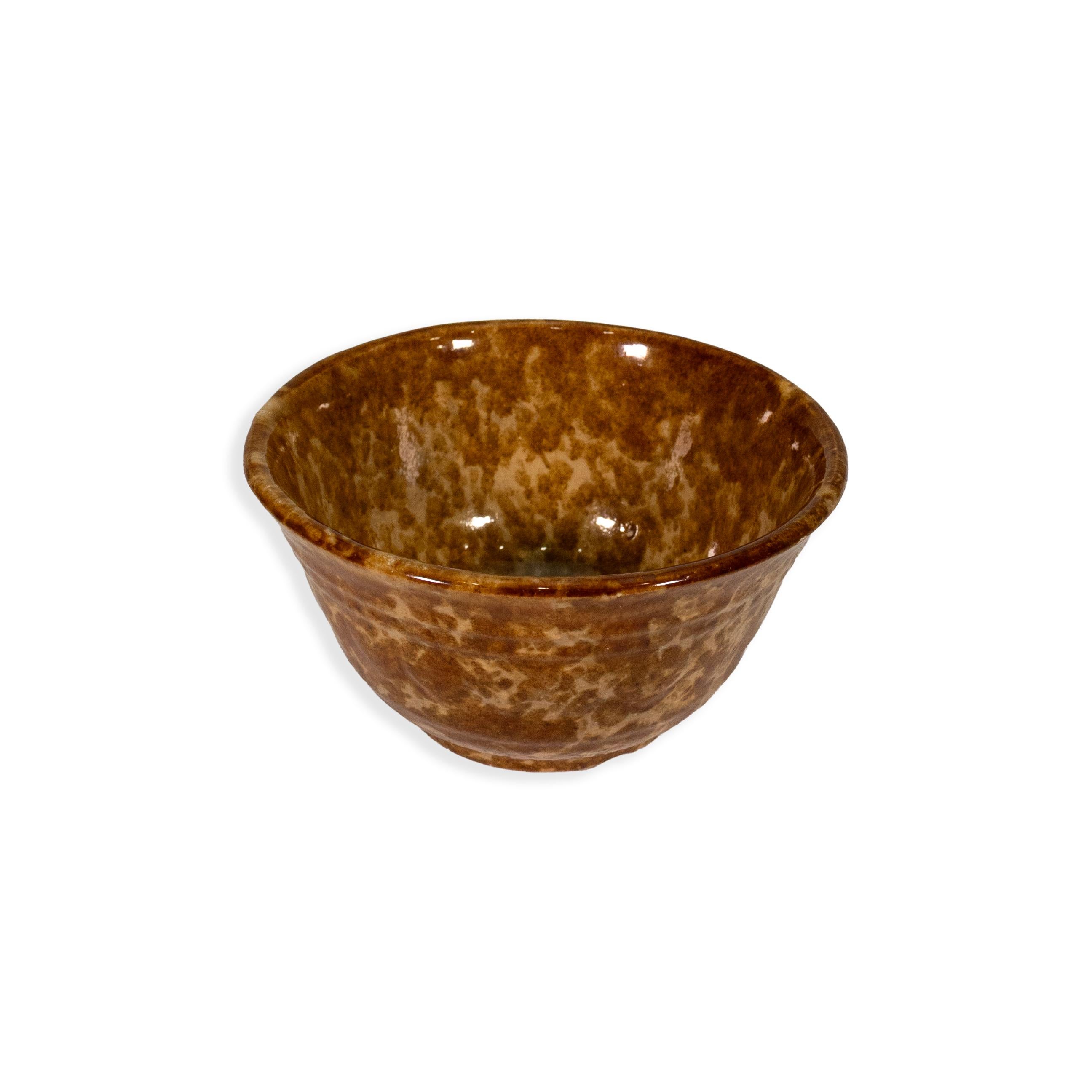 Bennington Yellow Ware Rockingham Glaze Set of 5 Pottery Bowl Collection MCM en vente 3