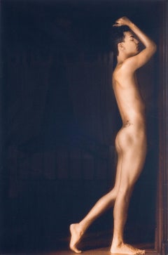 Golden Boy (Nude model in amazing light of old Colonial house in Cali, Colombia)