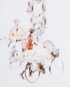 Lady with a Bike (atmospheric photograph of Vietnamese woman on her bike)