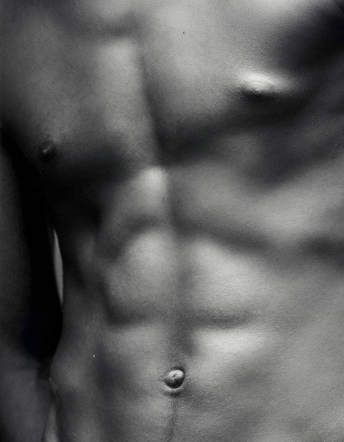 Mohamed (Magnificent sculpted abs of a young Czech maleI - Photograph by Benno Thoma