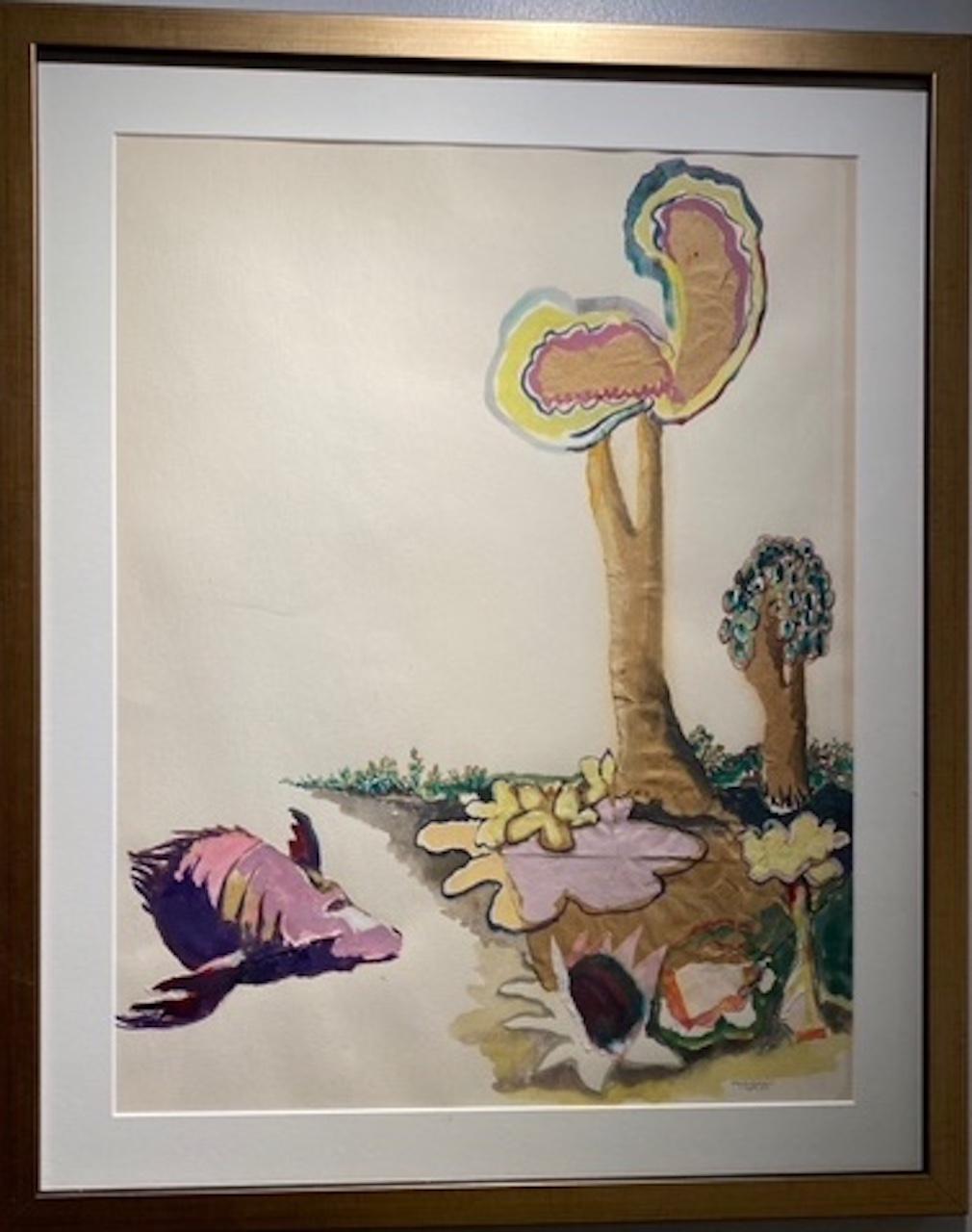 Rollo - Mixed Media Art by Benny Andrews