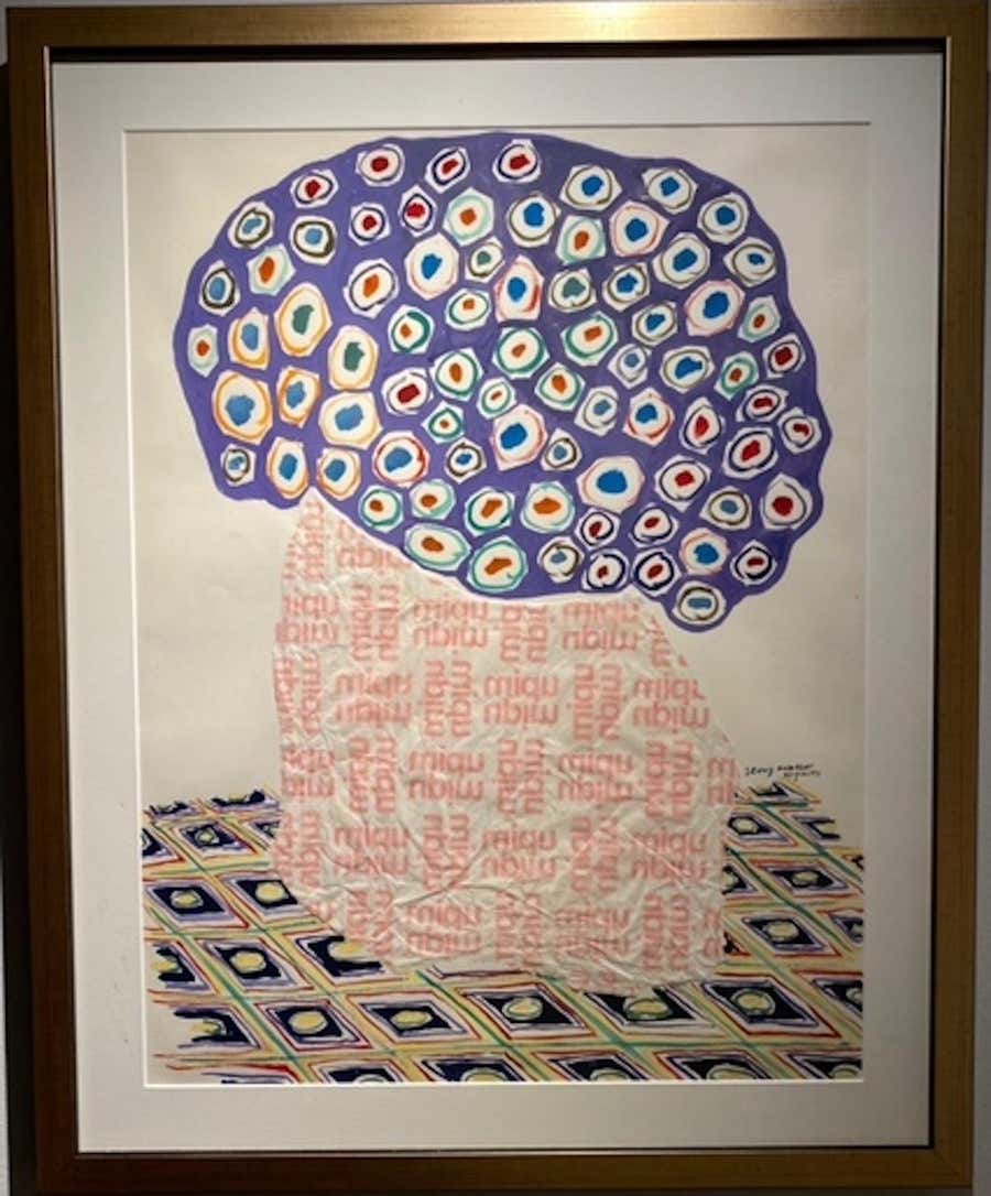 Upim Mixed Media Artwork, Watercolor and Gouache on Paper, 1971