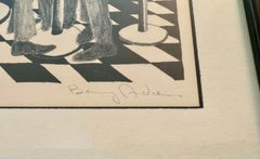 « New York Cafe » Benny Andrews, 1966, œuvre réaliste sociale afro-américaine