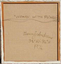 Femme avec des fleurs