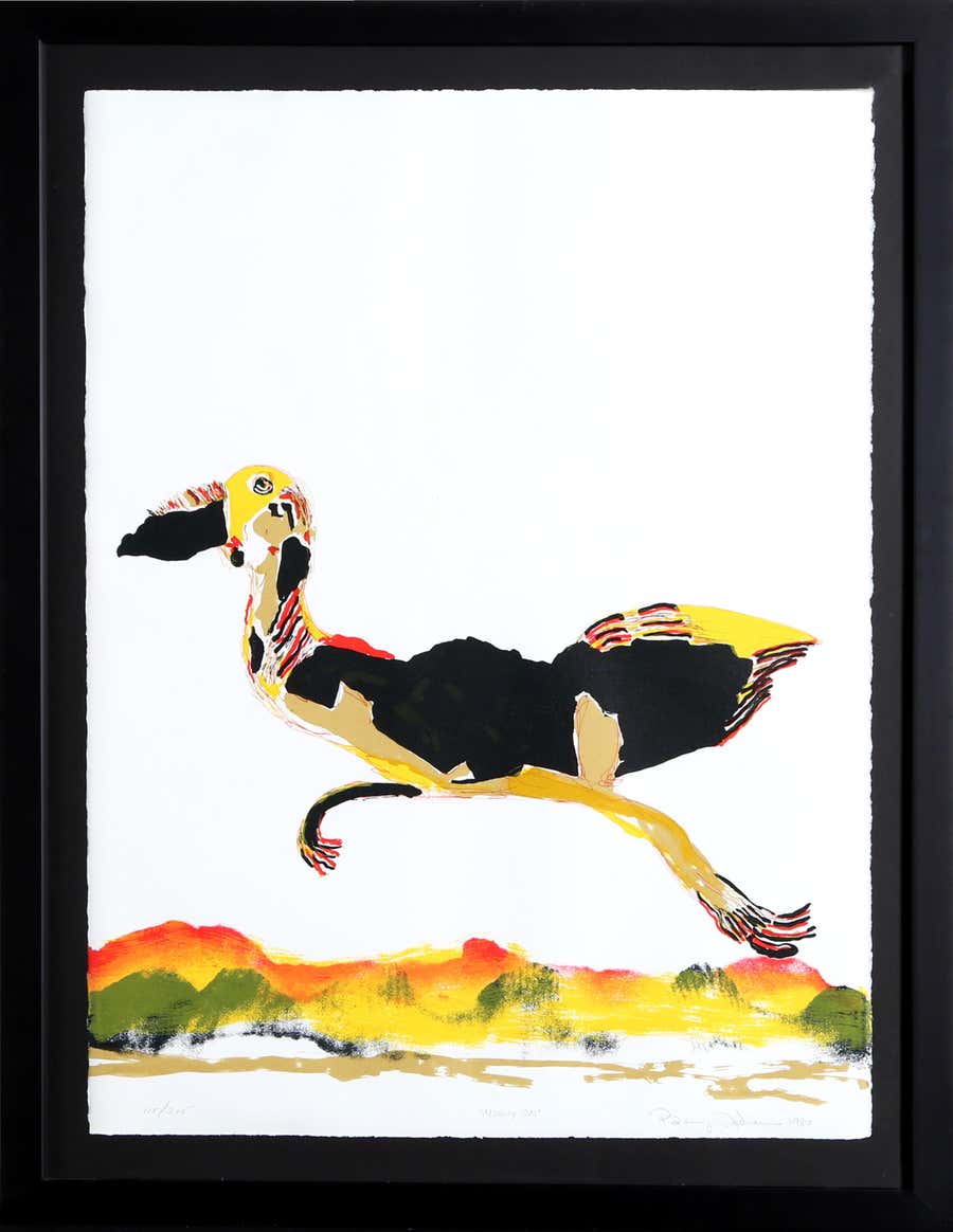 Moving On, Contemporary Lithograph by Benny Andrews