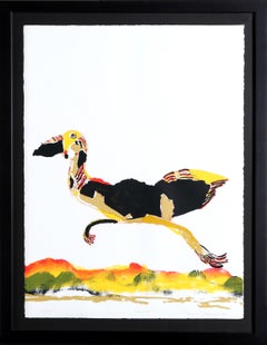 Moving On, Contemporary Lithograph by Benny Andrews