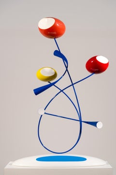 Leslie (Série Flowers) - sculpture moderne, abstraite et contemporaine en fibre de verre