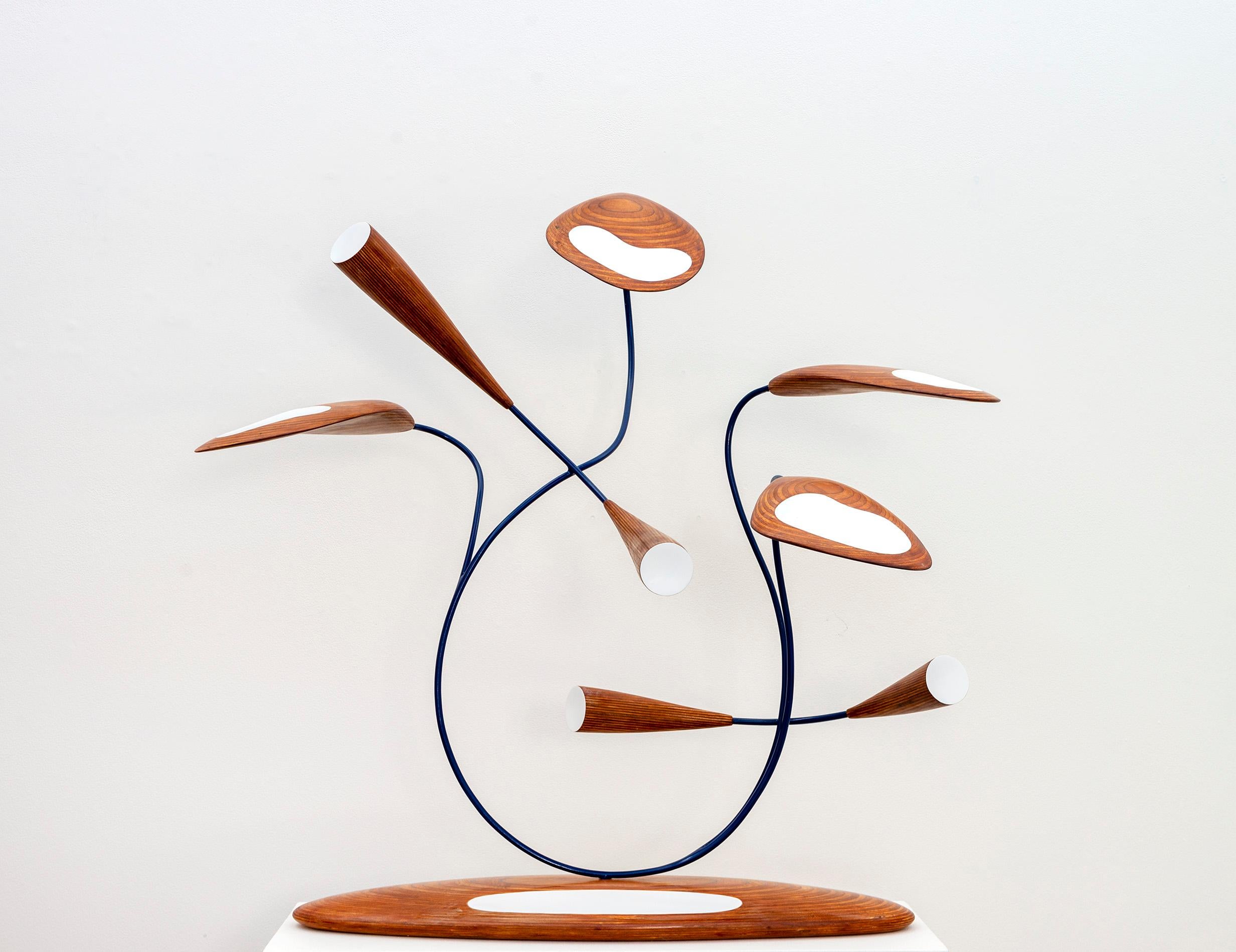 Valeria - Abstract Mixed Media Sculpture, Modern Flower Design, 2010+