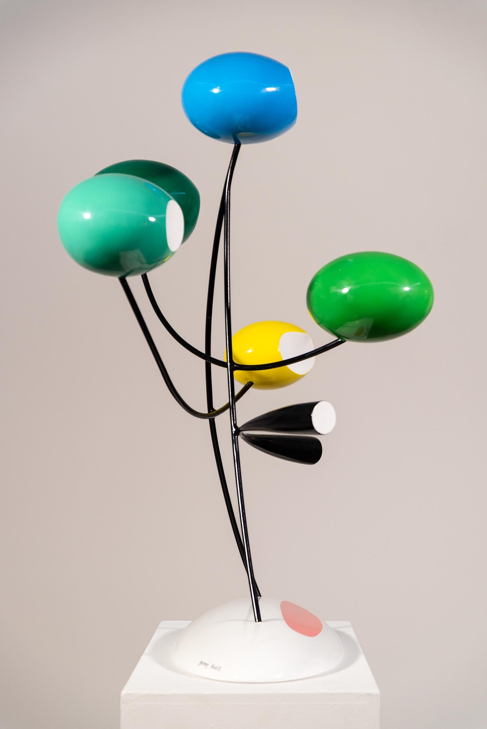 Vanessa (Flowers series) - modern, abstract, contemporary, fiberglass sculpture - Sculpture by Benny Katz