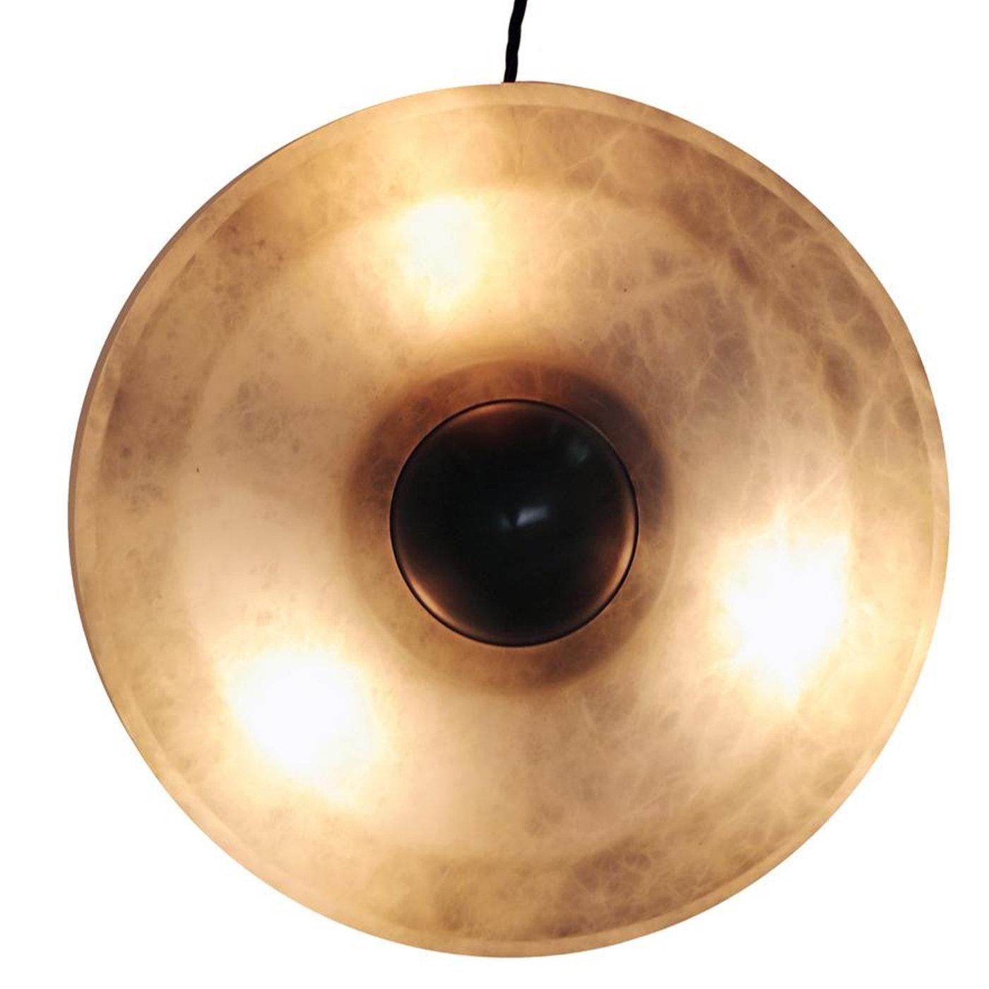 Benny Limited Edition Bronze and Alabaster Table Lamp In New Condition For Sale In Milan, IT